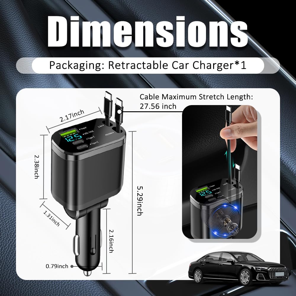 💥Final Day! Enjoy 40% OFF 💥 5 in 1 Retractable Car Charger Adapter
