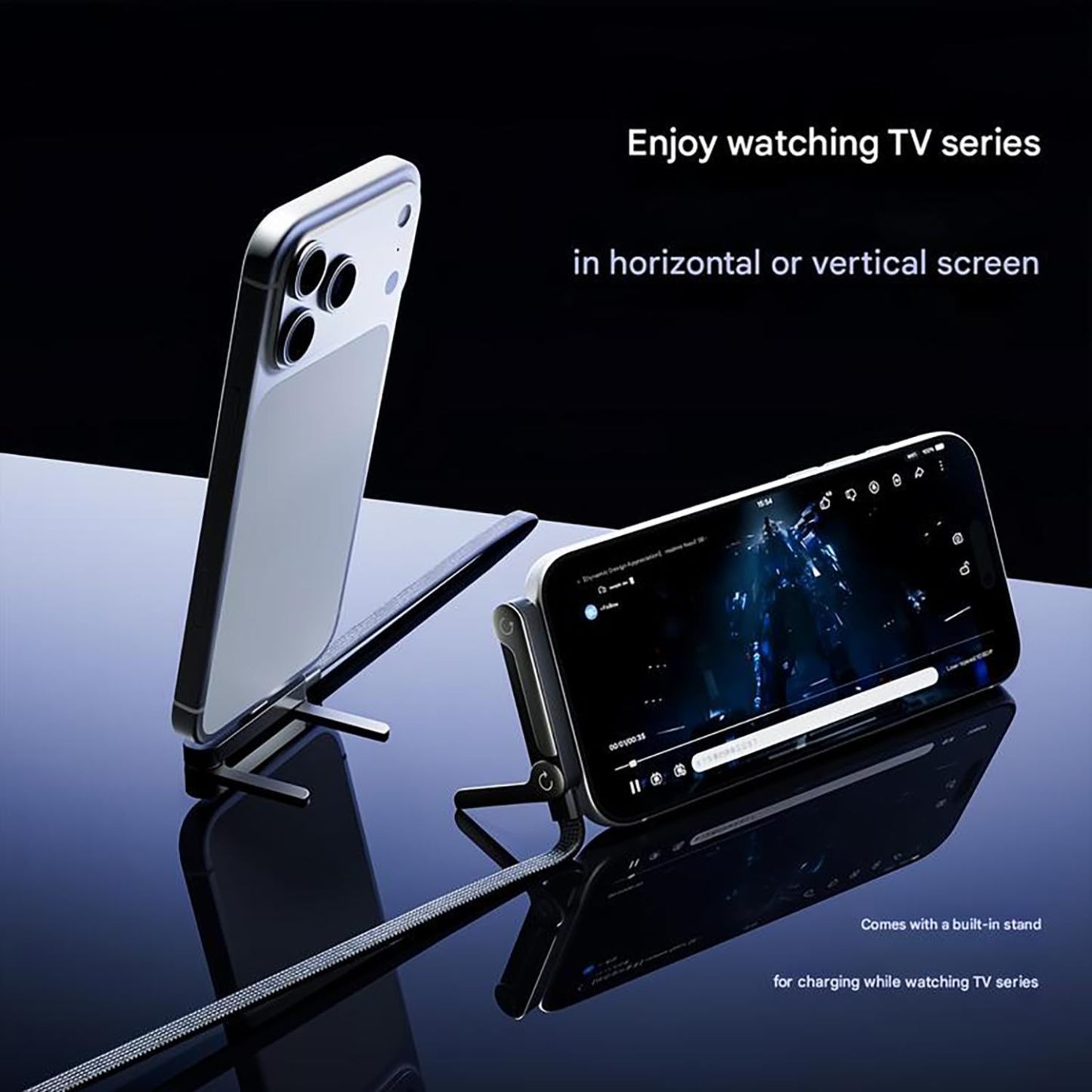 🎉Last Day 50% OFF⏰️ Invisible Holder Charger Cable with Stand