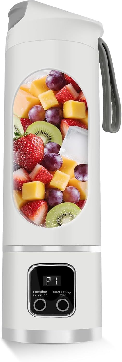 Portable Personal Electric Blender，500ML Portable Shakes and Smoothies