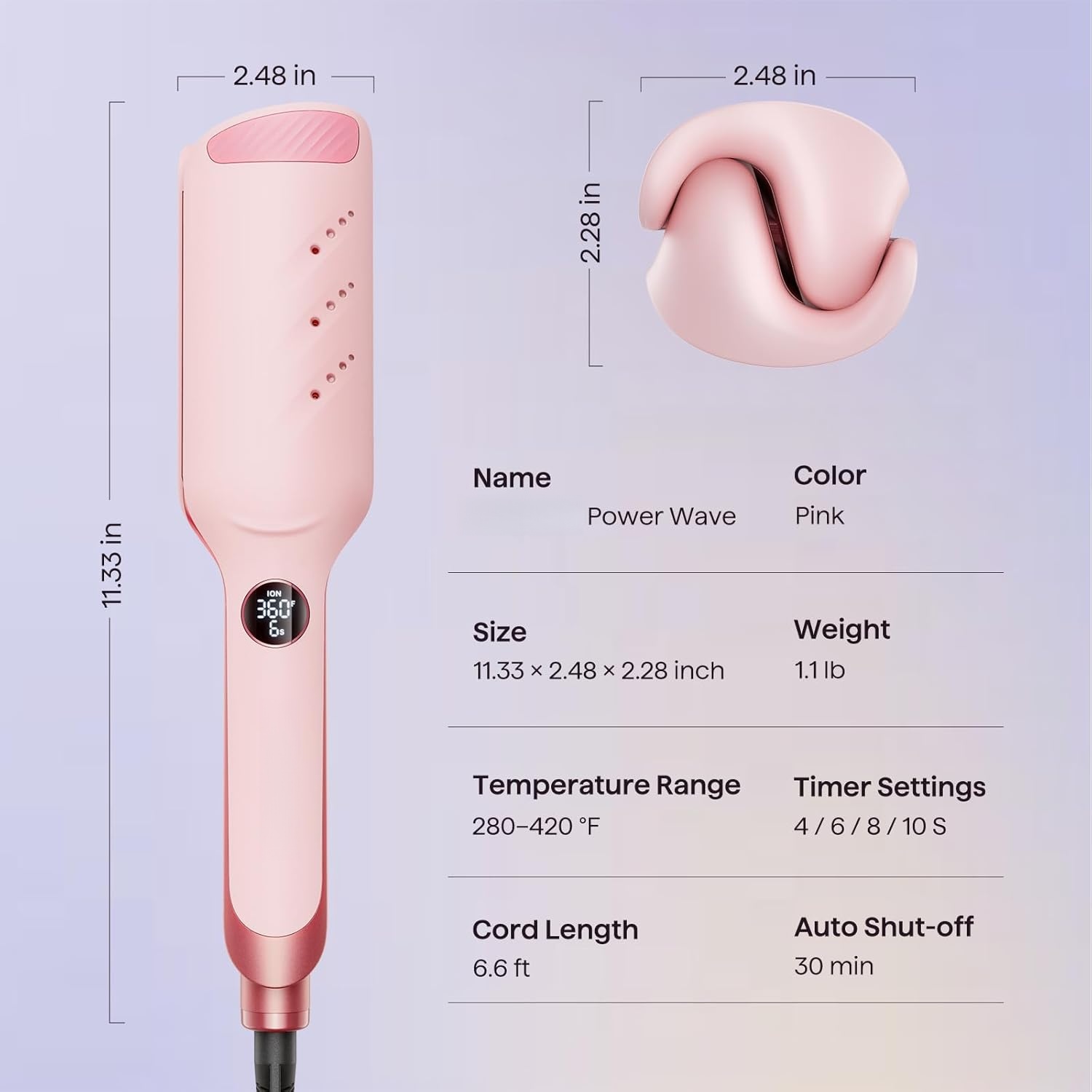 Power Wave: 35mm Deep Wave Hair Crimper for Instant Volume 🌊✨