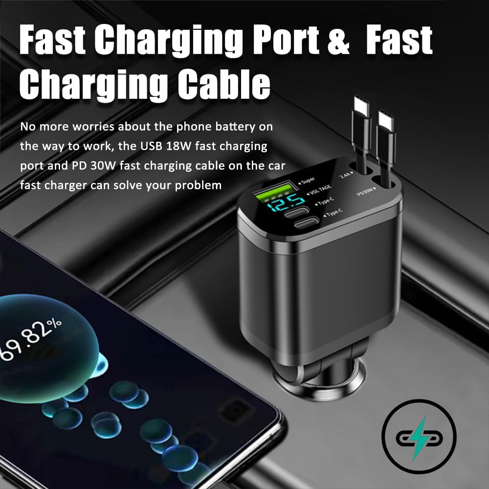 💥Final Day! Enjoy 40% OFF 💥 5 in 1 Retractable Car Charger Adapter