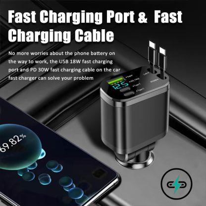 💥Final Day! Enjoy 40% OFF 💥 5 in 1 Retractable Car Charger Adapter