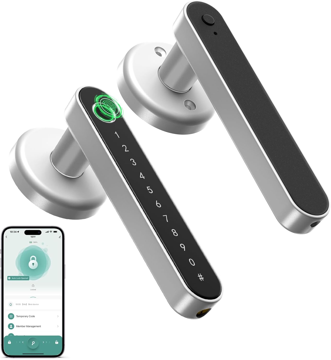 🎉Last Day 50% OFF⏰️  Fingerprint Door Lock Door Knob