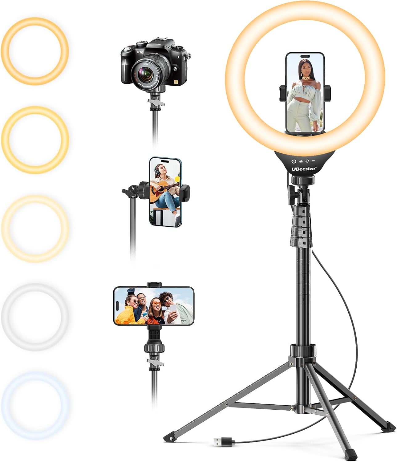 💥Final Day! Enjoy 40% OFF 💥 12'' LED Ring Light with 62'' Tripod Stand