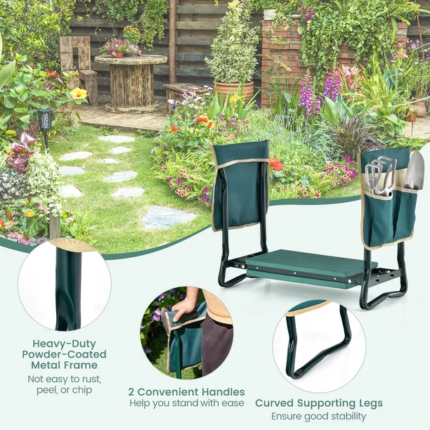 Garden kneeler features and details