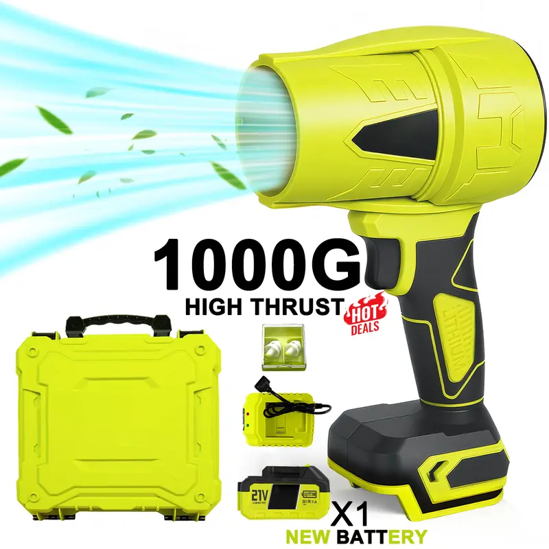 Cordless Leaf Blower & Car Dryer | 120km/h High-Speed Air 🌪️✨