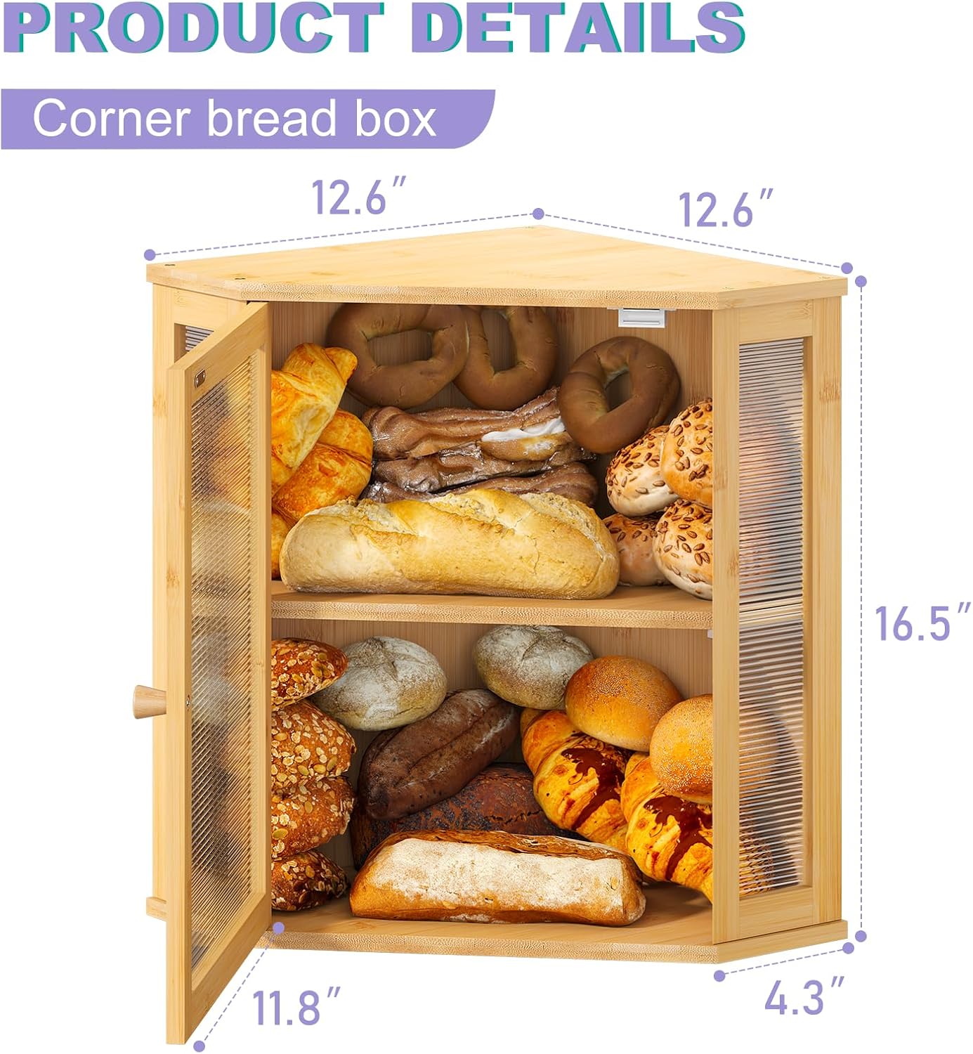 Artisan Corner Bread Bin | Space-Saving Farmhouse Storage 🍞✨