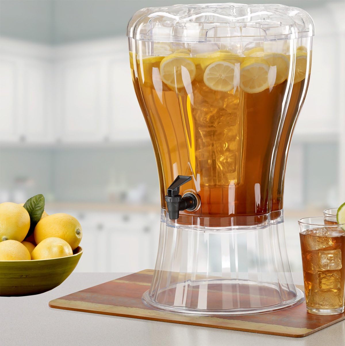 3-in-1 Party Beverage Station | 13L Drink Dispenser with Organizer Lid & Ice Cone 🍹❄️