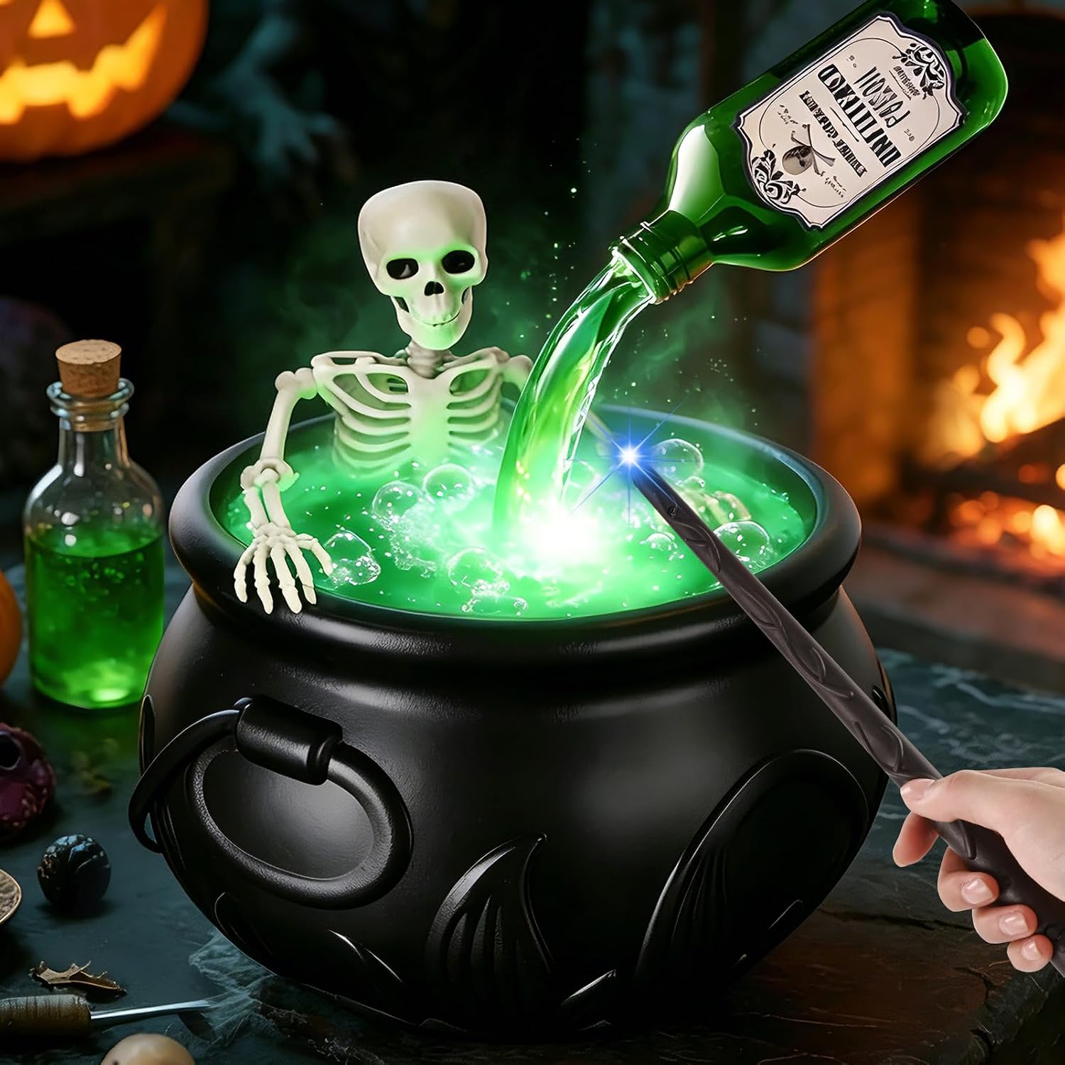 Halloween Decorations Indoor, Large Witches Cauldron Halloween Decor