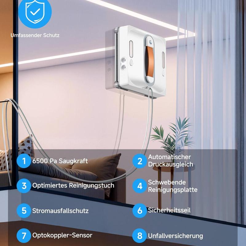 lubluelu CHYW201 Smart Window Cleaning Robot