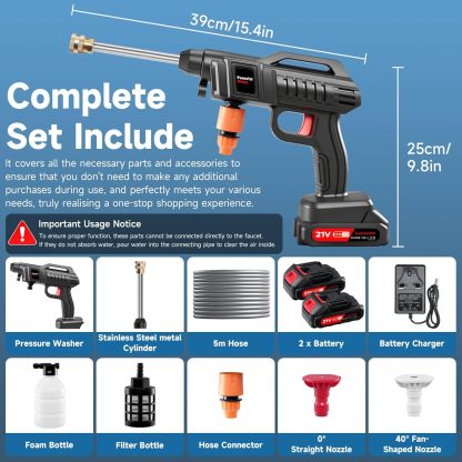 💥💥Final Day! Enjoy 50% OFF 💥 Cordless Pressure Washer Battery Powered