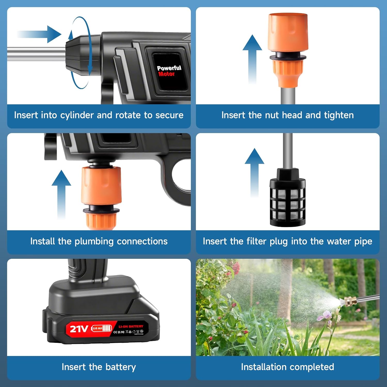 💥💥Final Day! Enjoy 50% OFF 💥 Cordless Pressure Washer Battery Powered
