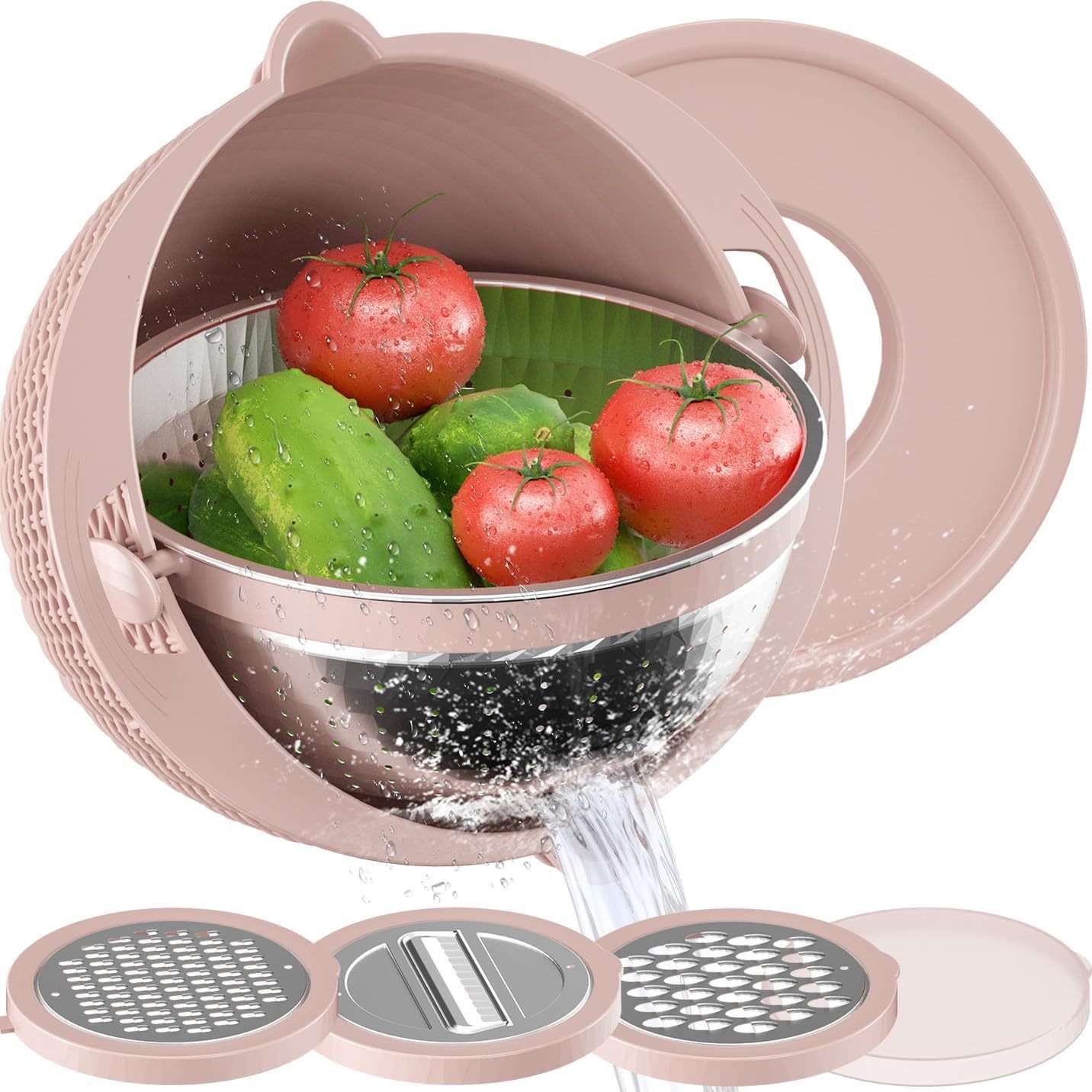 🎉Last Day 50% OFF⏰️ 4-1 Colander with Bowl Set - Rotatable Strainers for Kitchen