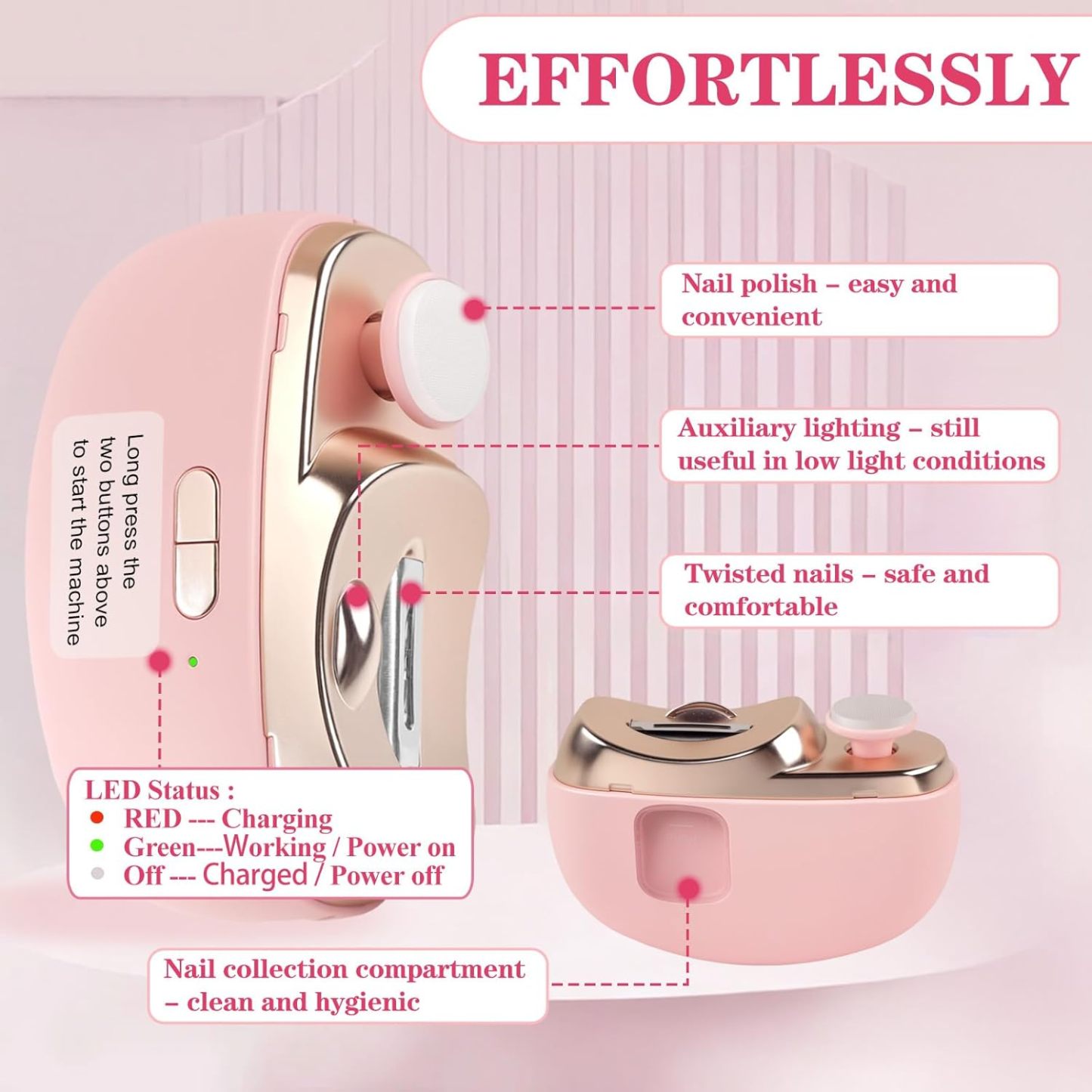 3-in-1 Electric Nail Clippers