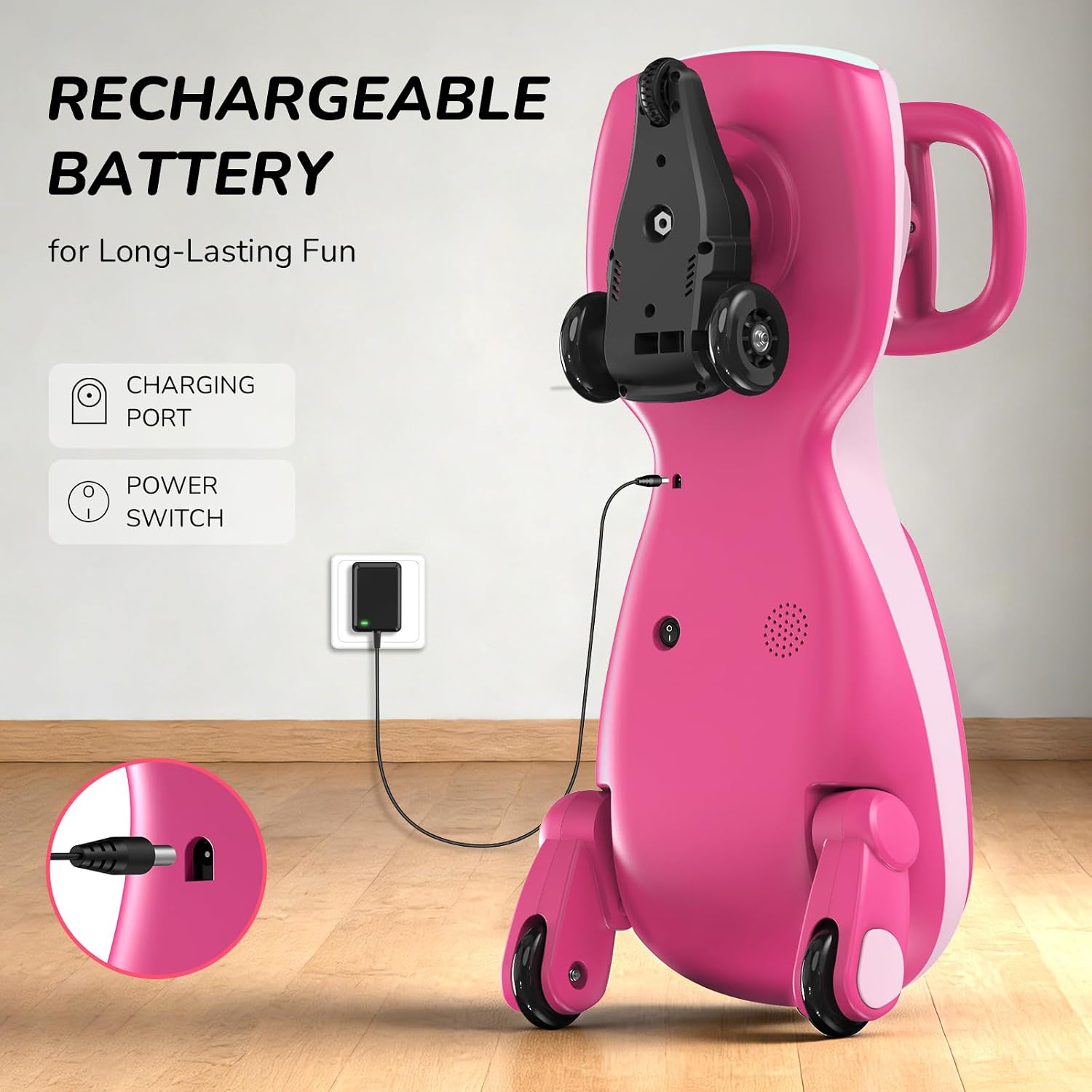 Umatoll 12V Electric Wiggle Car for Kids, Birthday Gifts Toy for Age 3+