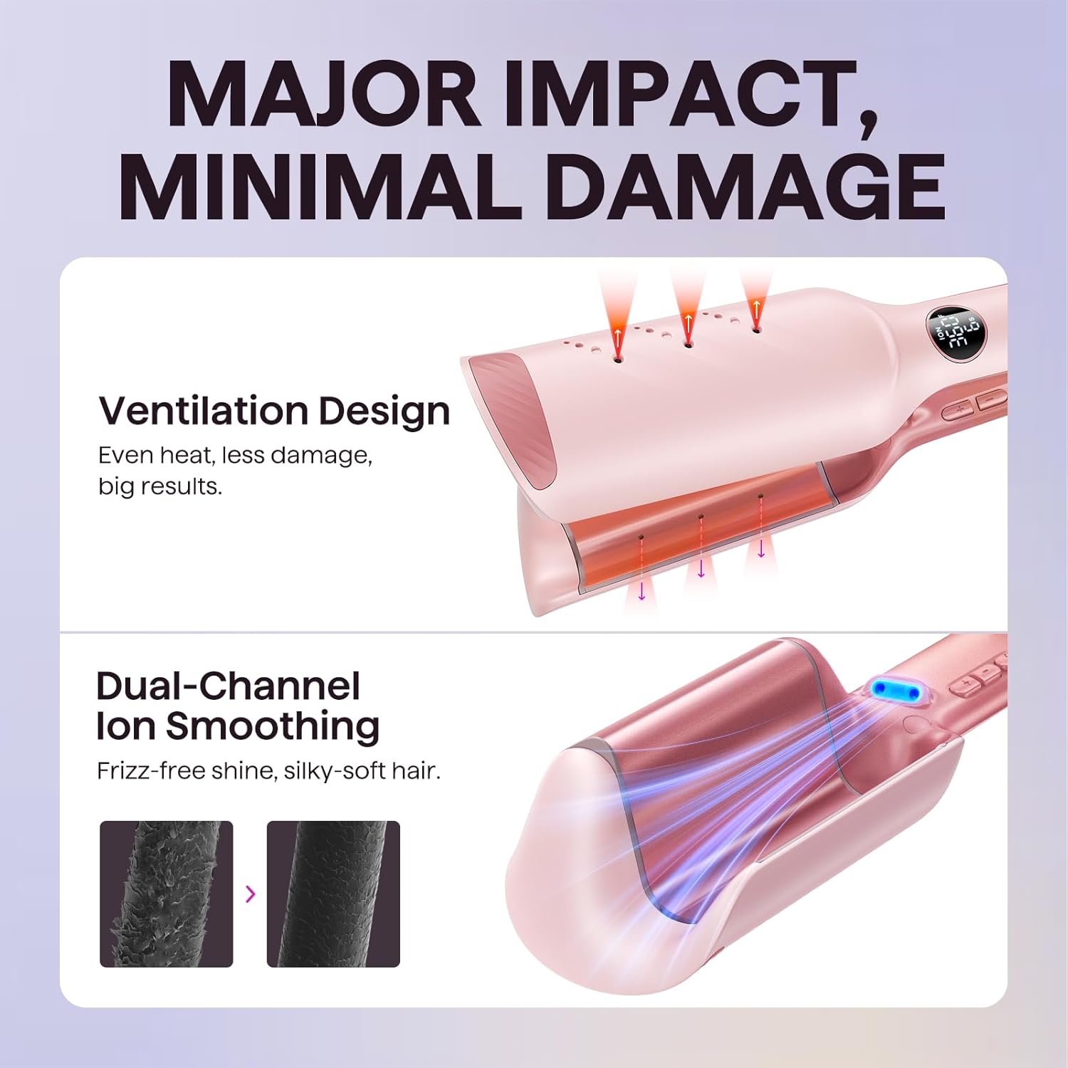 Power Wave: 35mm Deep Wave Hair Crimper for Instant Volume 🌊✨