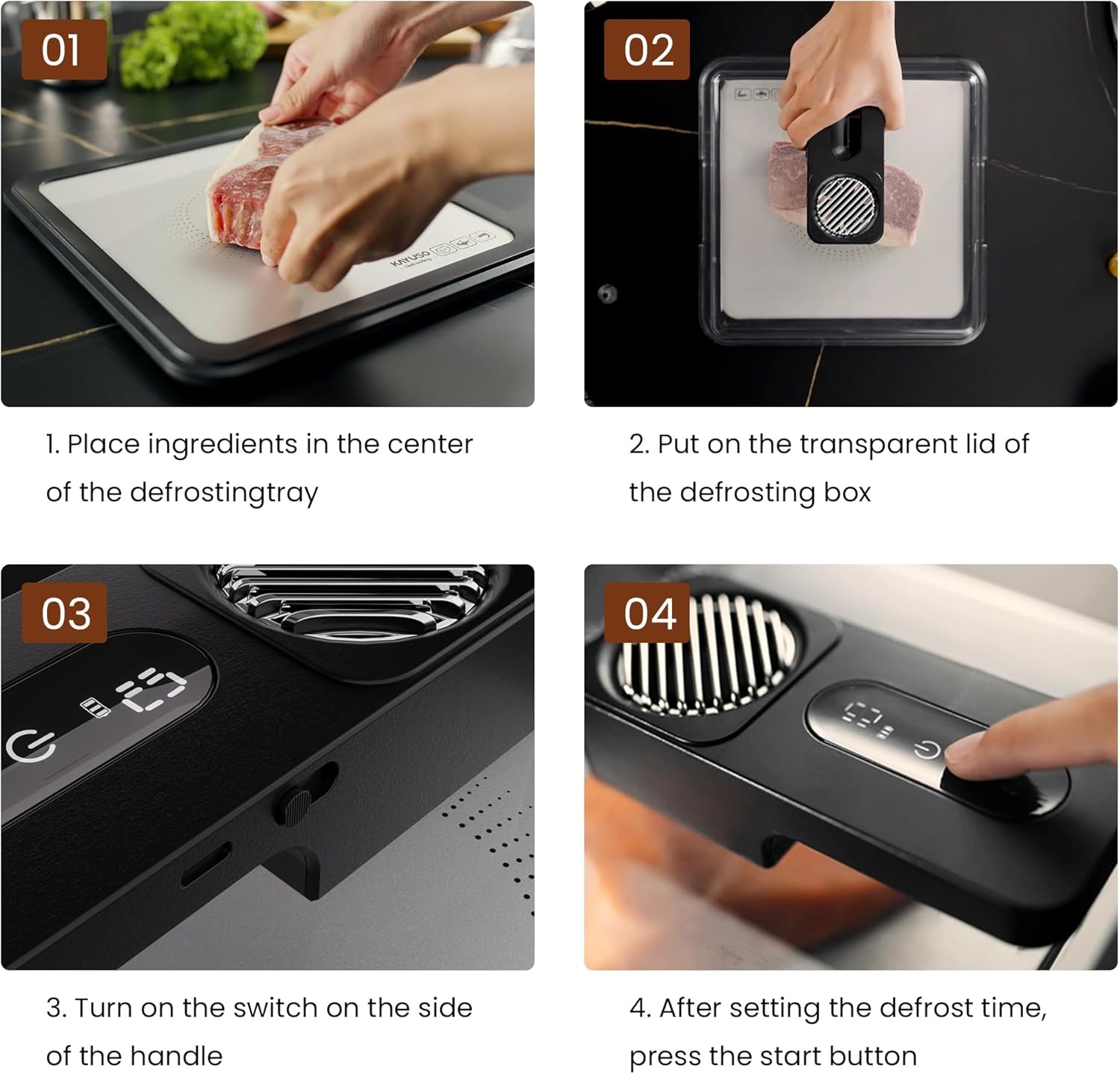 Electric Rapid Meat Thawing Box | 92% Nutrient Retention Technology 🥩✨