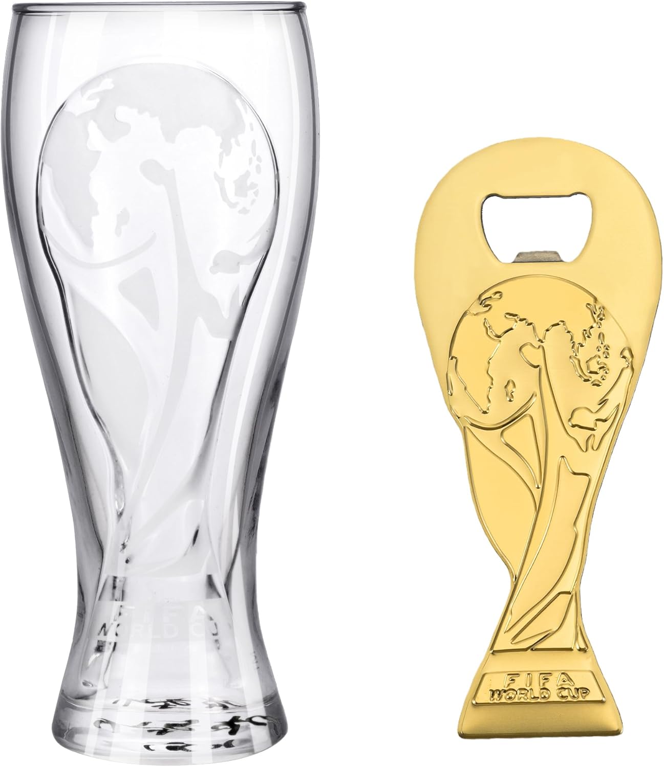  FIFA World Cup 2026 Edition - Luxury Beer Glass & Trophy Opener Set ⚽🍺