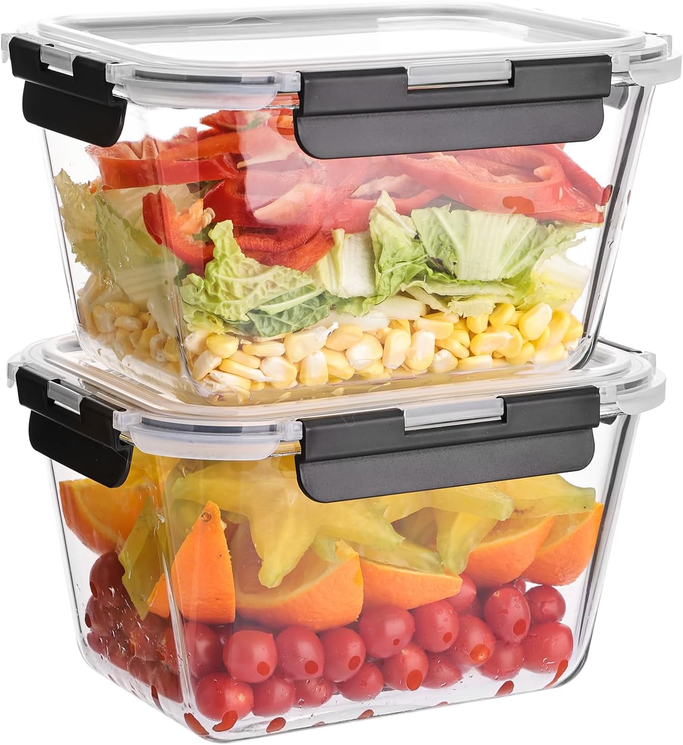 Glass Storage Set - 10 Piece Leakproof Meal Prep Kit ✨🥗