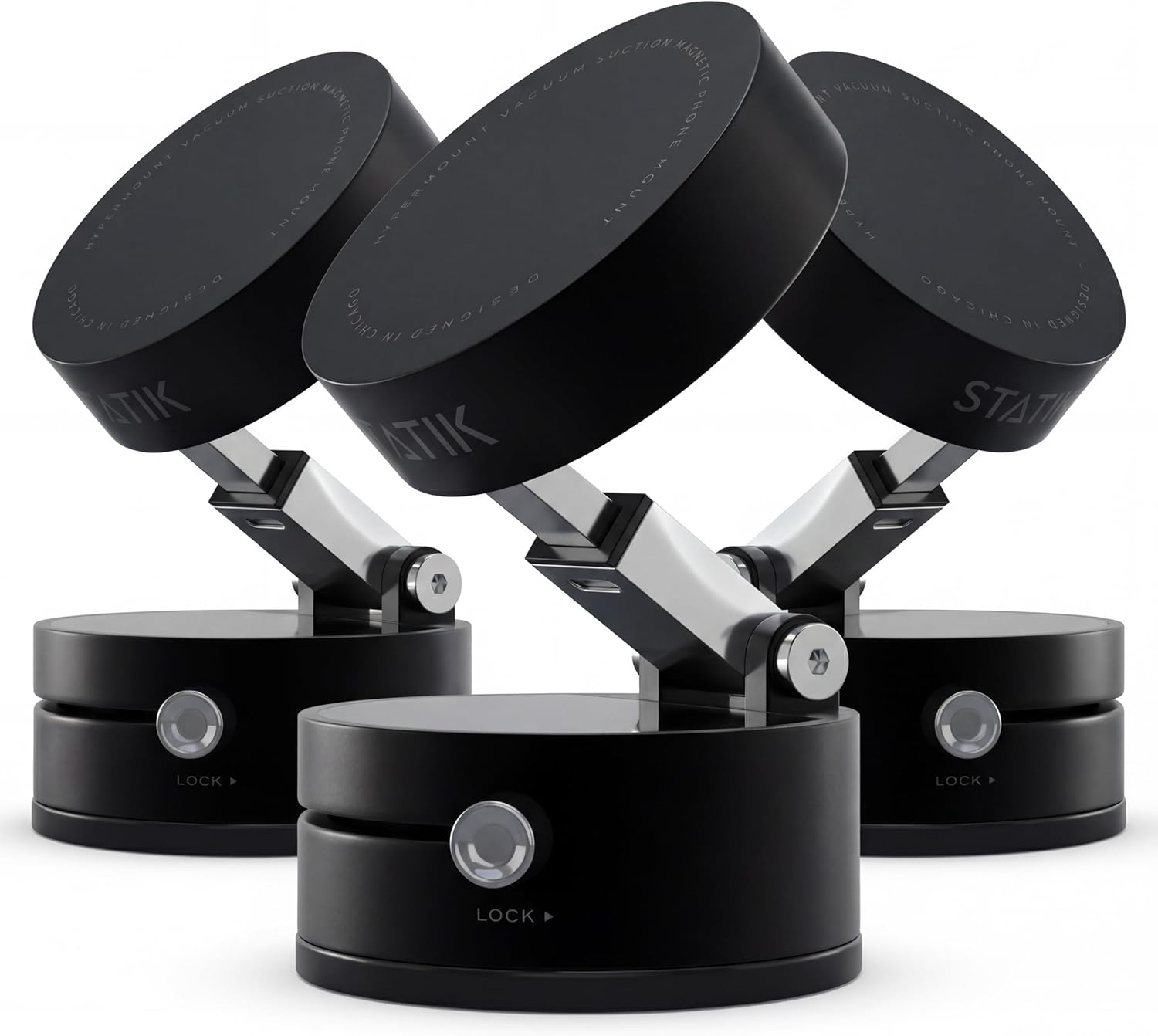 360° Universal Magnetic Phone Holder | Vacuum-Seal Tech for Car & Home 📱🛡️