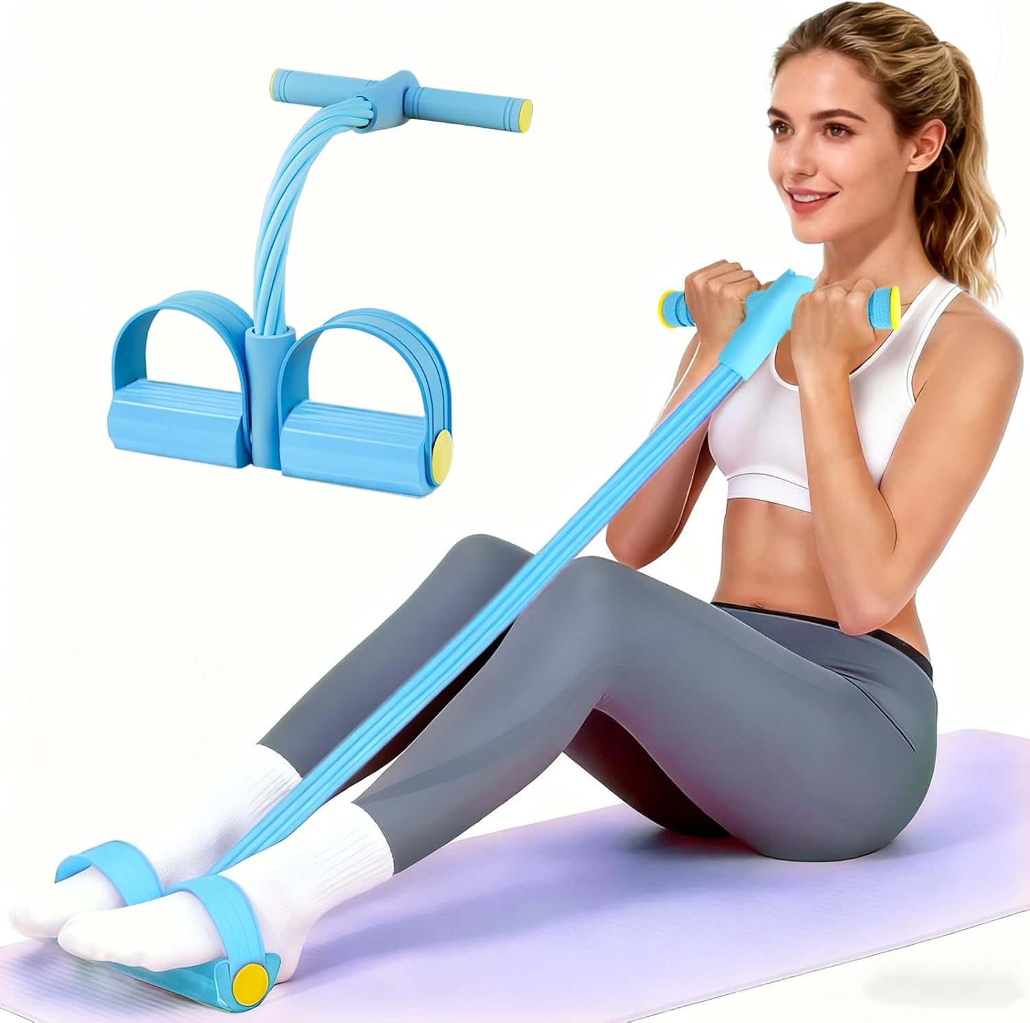 🎉Last Day 50% OFF⏰️ Pedal Resistance Bands with Handles