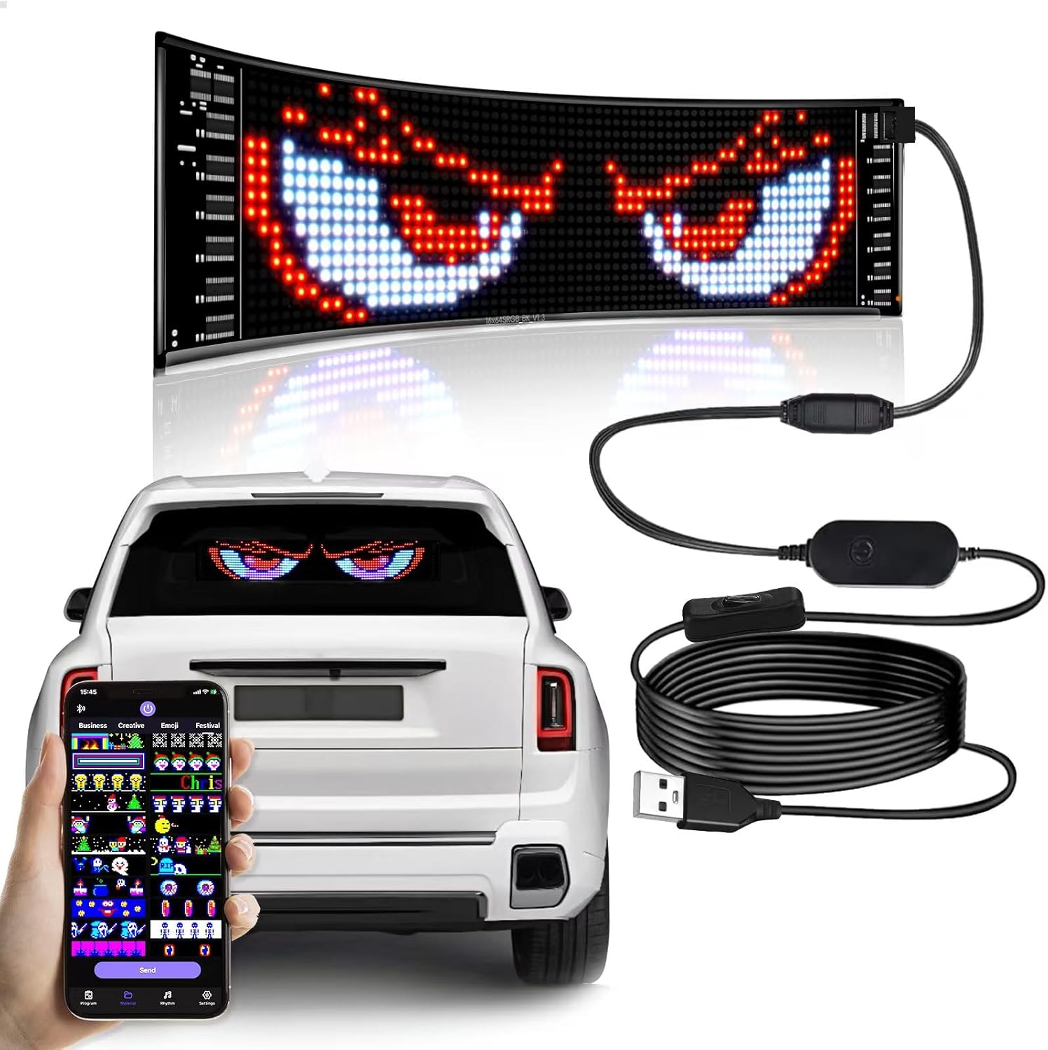 💥Final Day! Enjoy 50% OFF 💥 2Pcs Devil Eyes Light for Cars