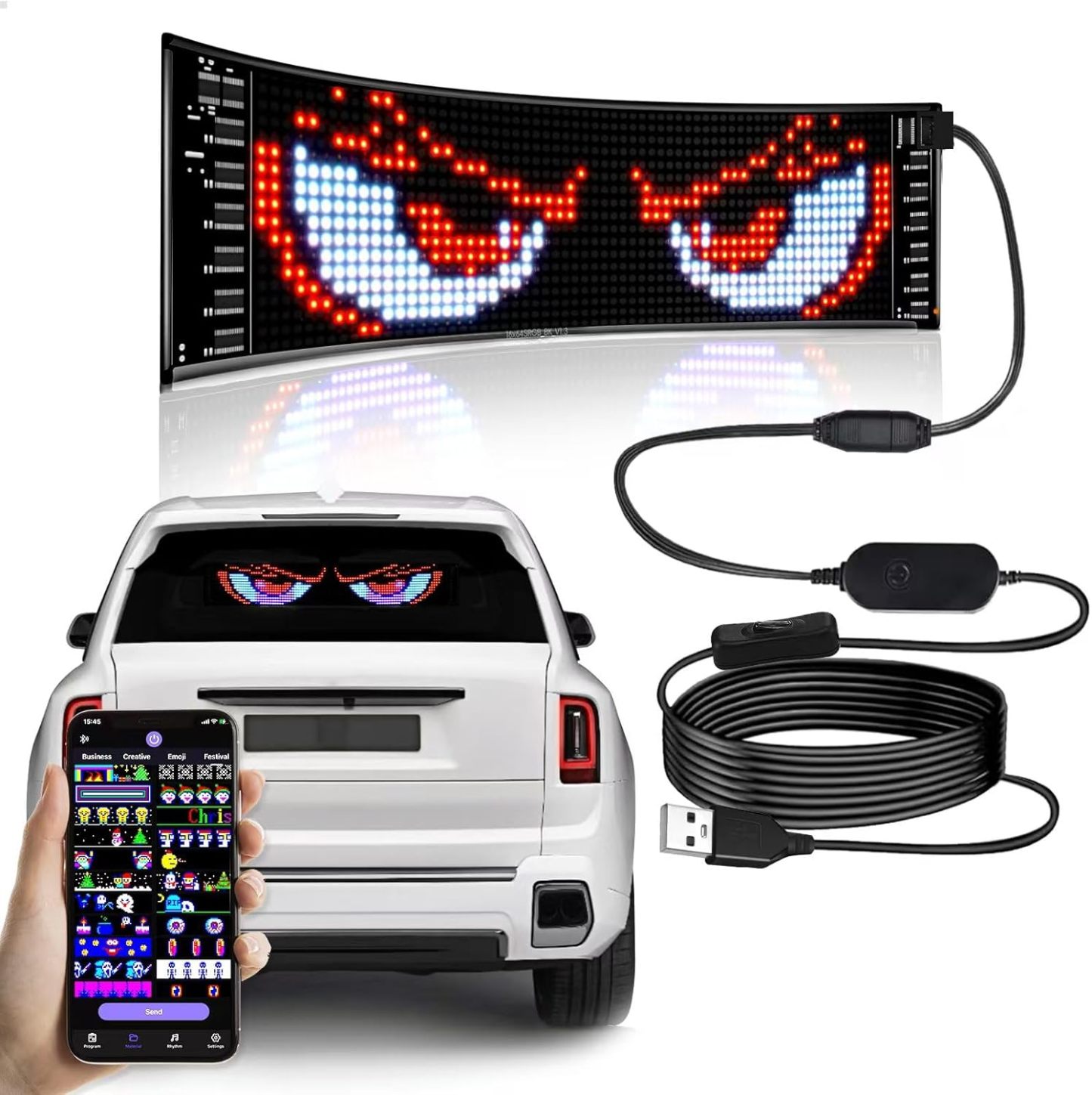 💥Final Day! Enjoy 50% OFF 💥 2Pcs Devil Eyes Light for Cars