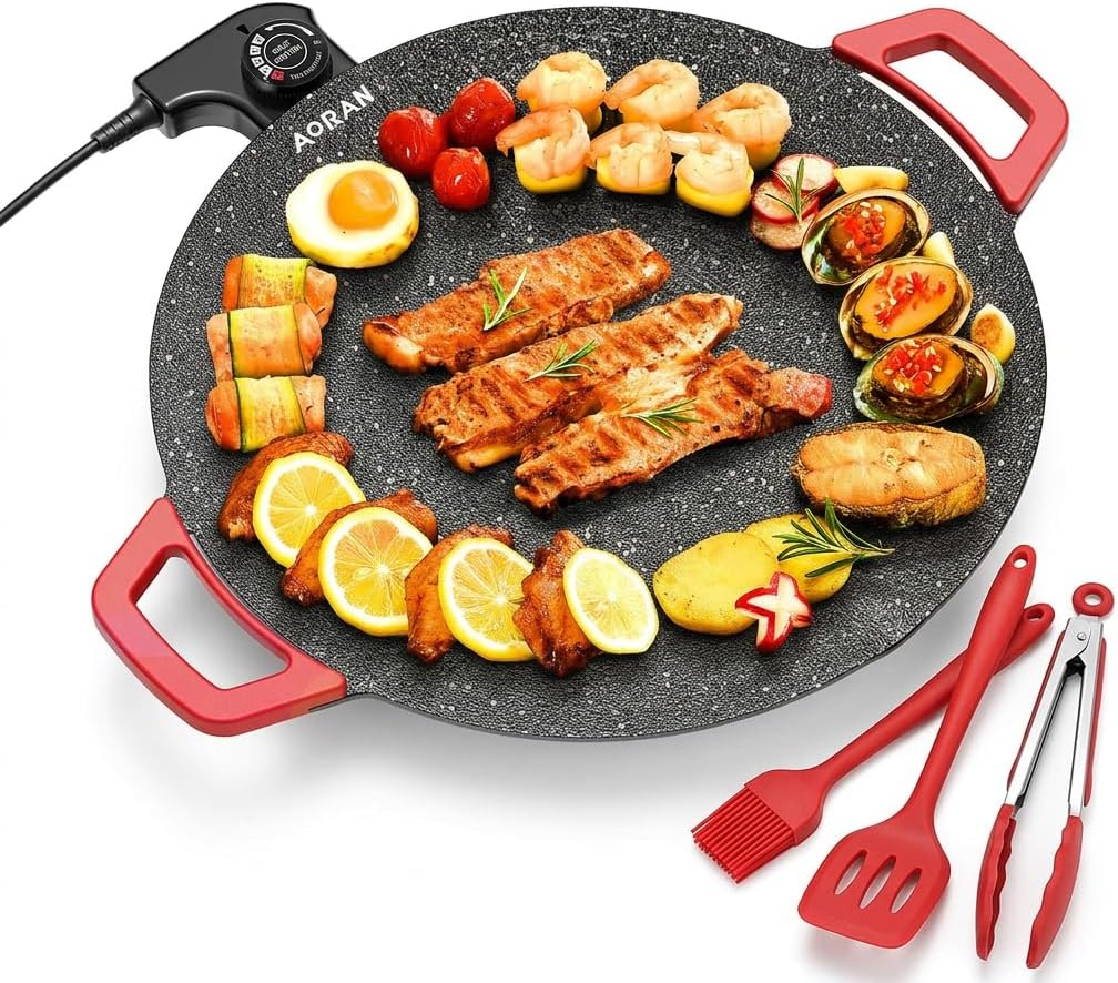 Smokeless Indoor Grill - 4-Piece Deluxe BBQ Set ✨🥩
