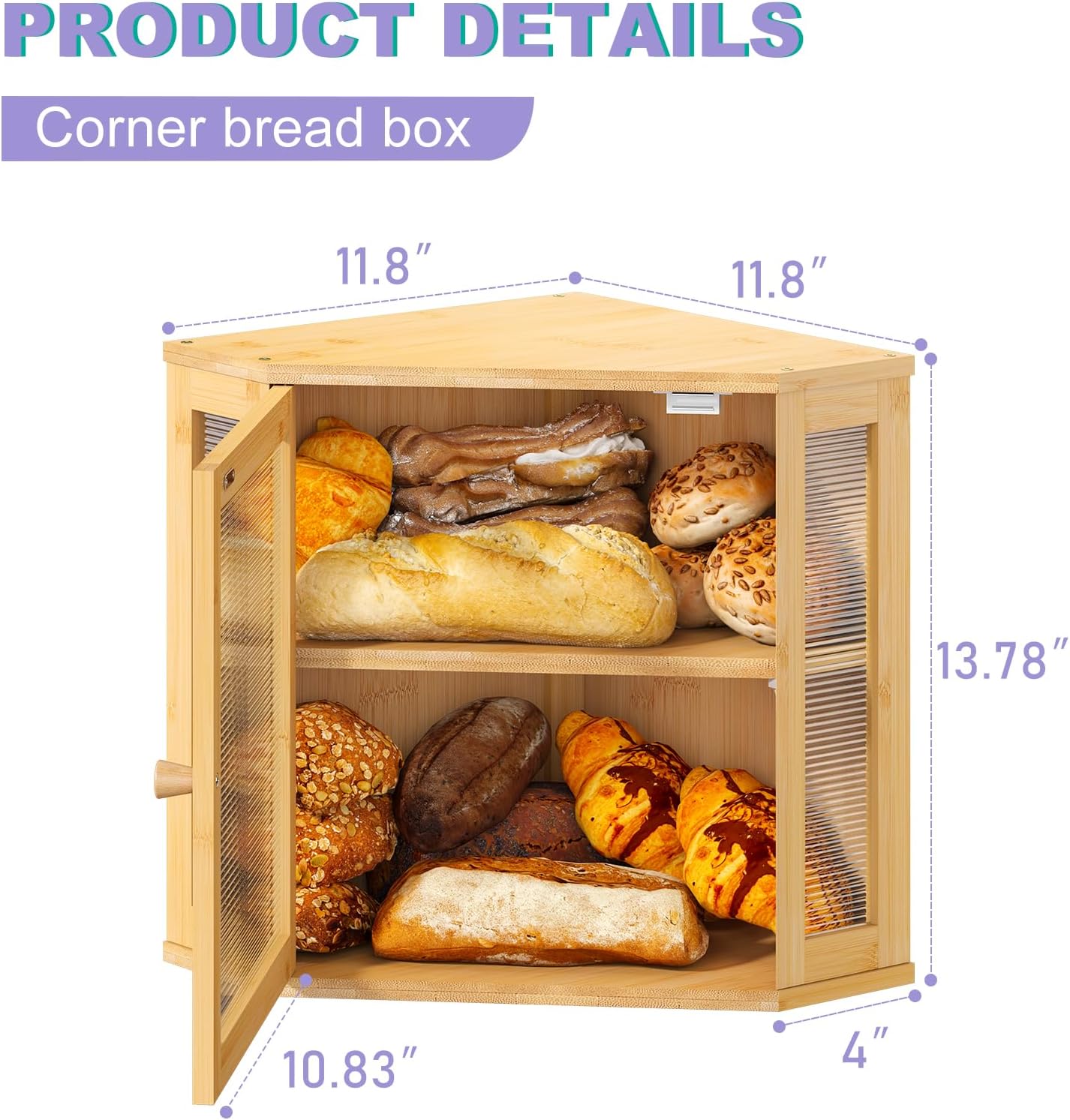 Artisan Corner Bread Bin | Space-Saving Farmhouse Storage 🍞✨