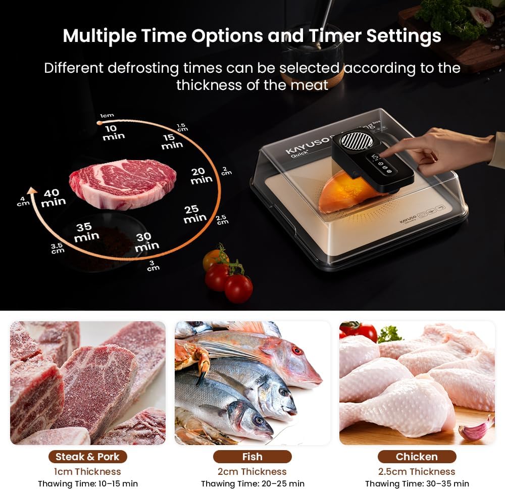 Electric Rapid Meat Thawing Box | 92% Nutrient Retention Technology 🥩✨