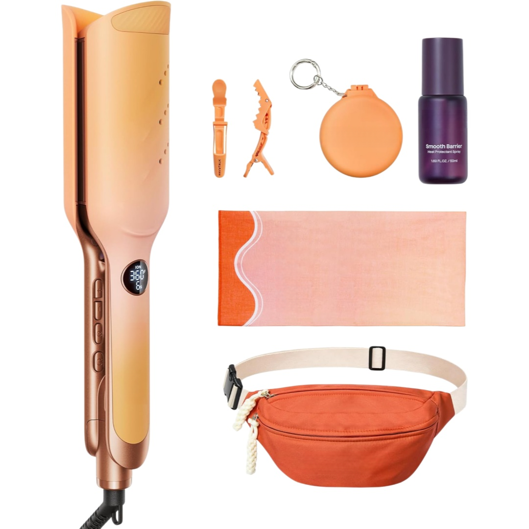 Power Wave: 35mm Deep Wave Hair Crimper for Instant Volume 🌊✨