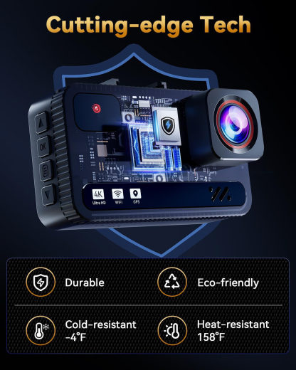 T4K+4K Dash Cam Front and Rear