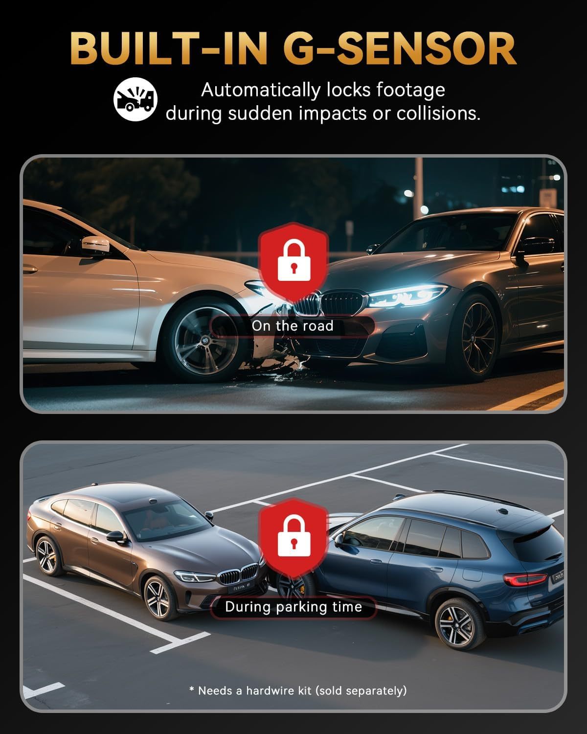 T4K+4K Dash Cam Front and Rear