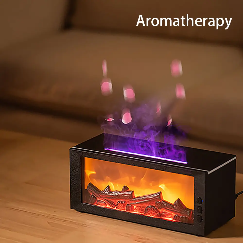 3-in-1 Aroma Diffuser & Fireplace Humidifier 🔥✨