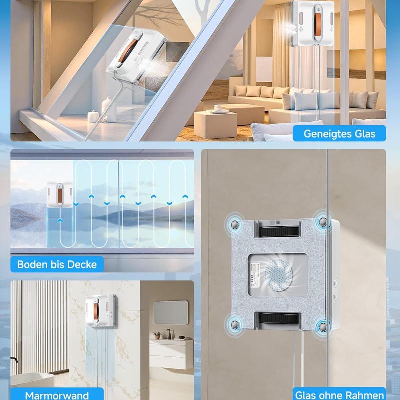 lubluelu CHYW201 Smart Window Cleaning Robot