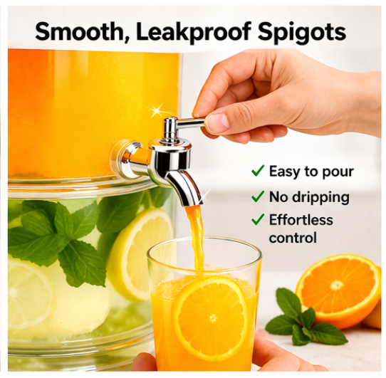 4-in-1 Party Beverage Tower | 2-Tier Stackable Drinks Dispenser 🍹✨