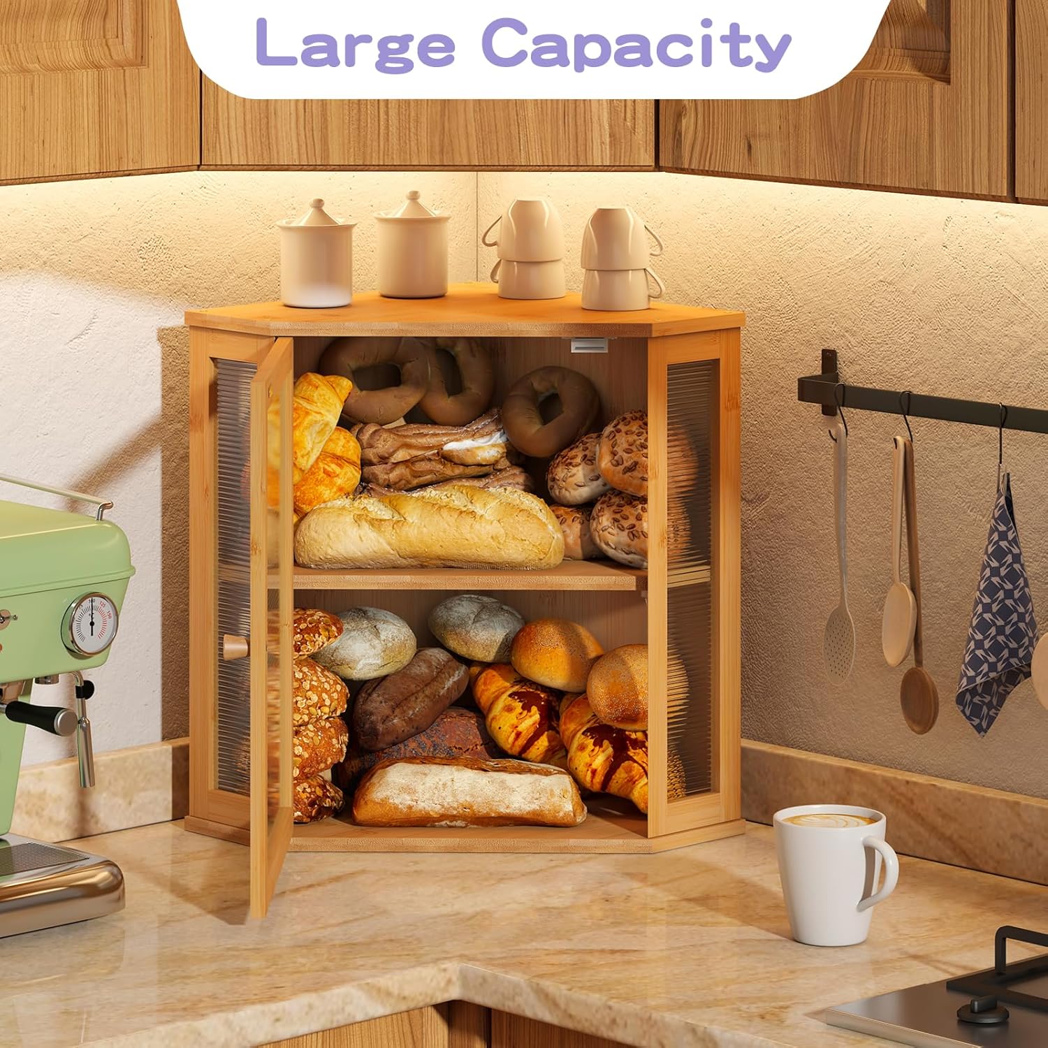 Artisan Corner Bread Bin | Space-Saving Farmhouse Storage 🍞✨