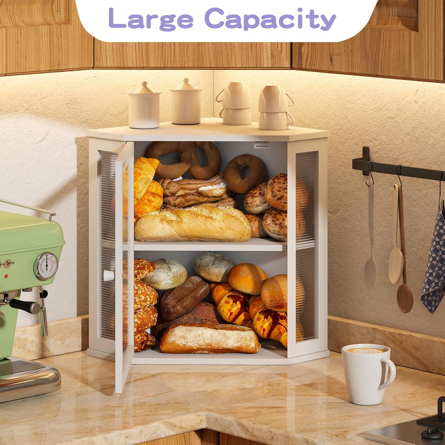 Artisan Corner Bread Bin | Space-Saving Farmhouse Storage 🍞✨