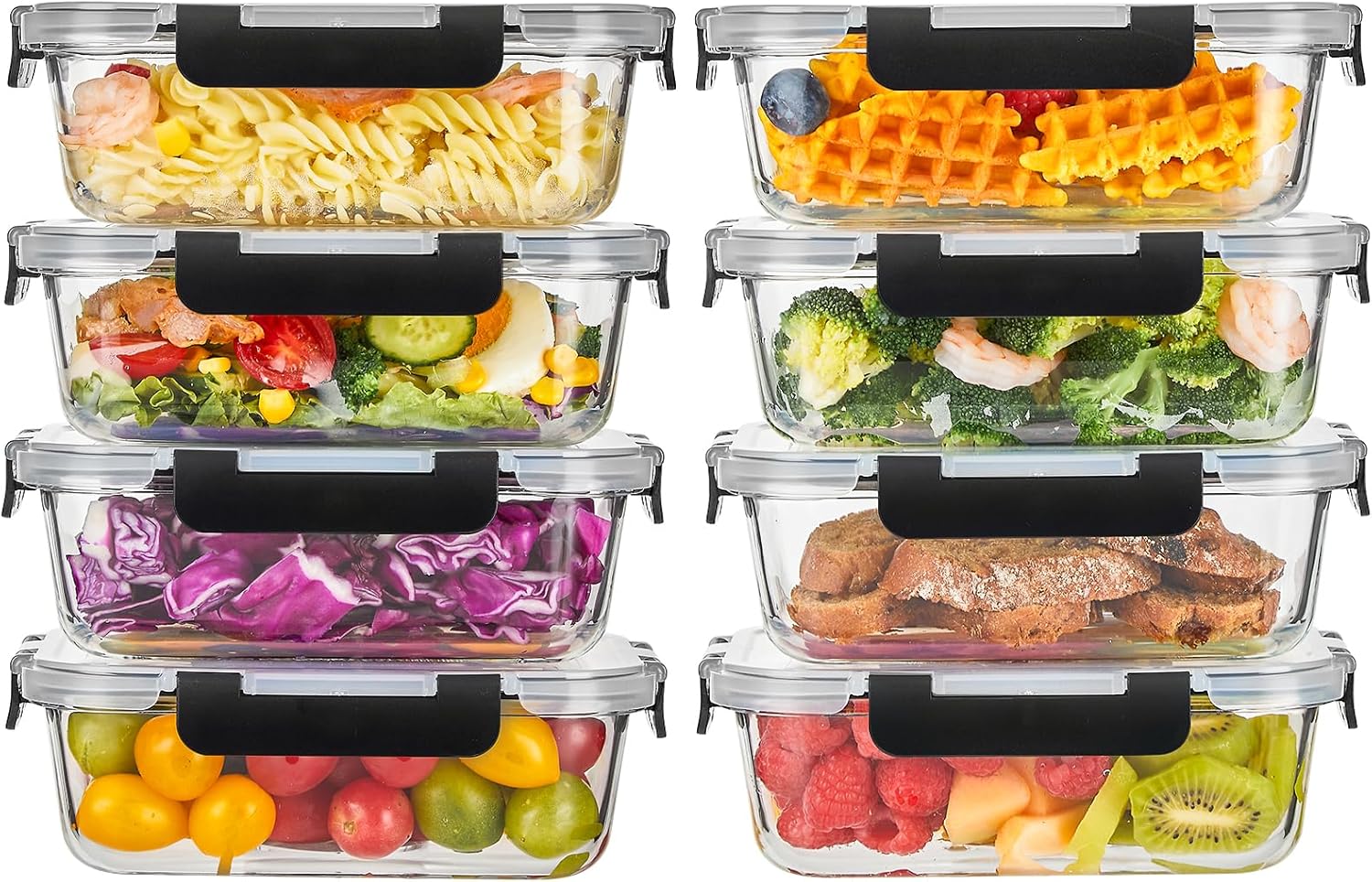 Glass Storage Set - 10 Piece Leakproof Meal Prep Kit ✨🥗