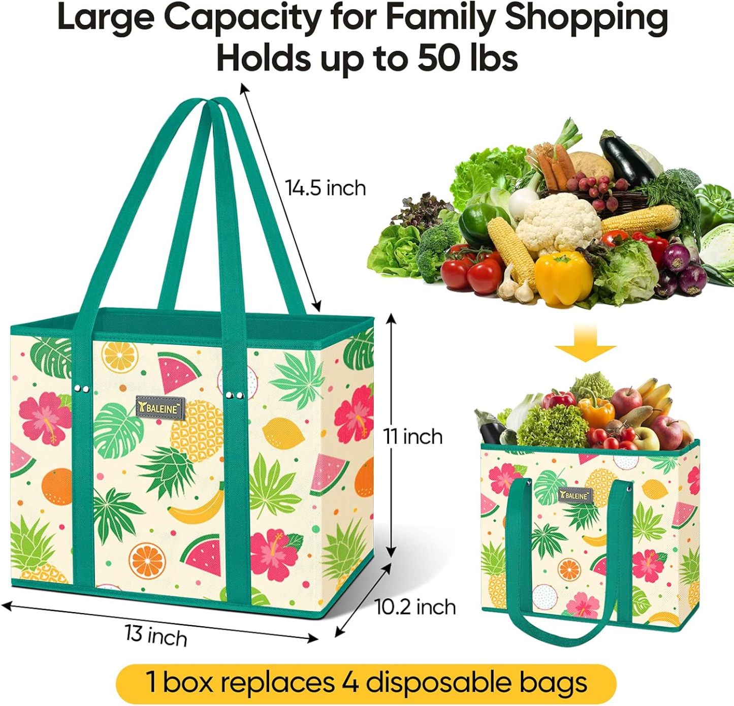 🎉Huryy up only today-3Pk Reusable Grocery Bags