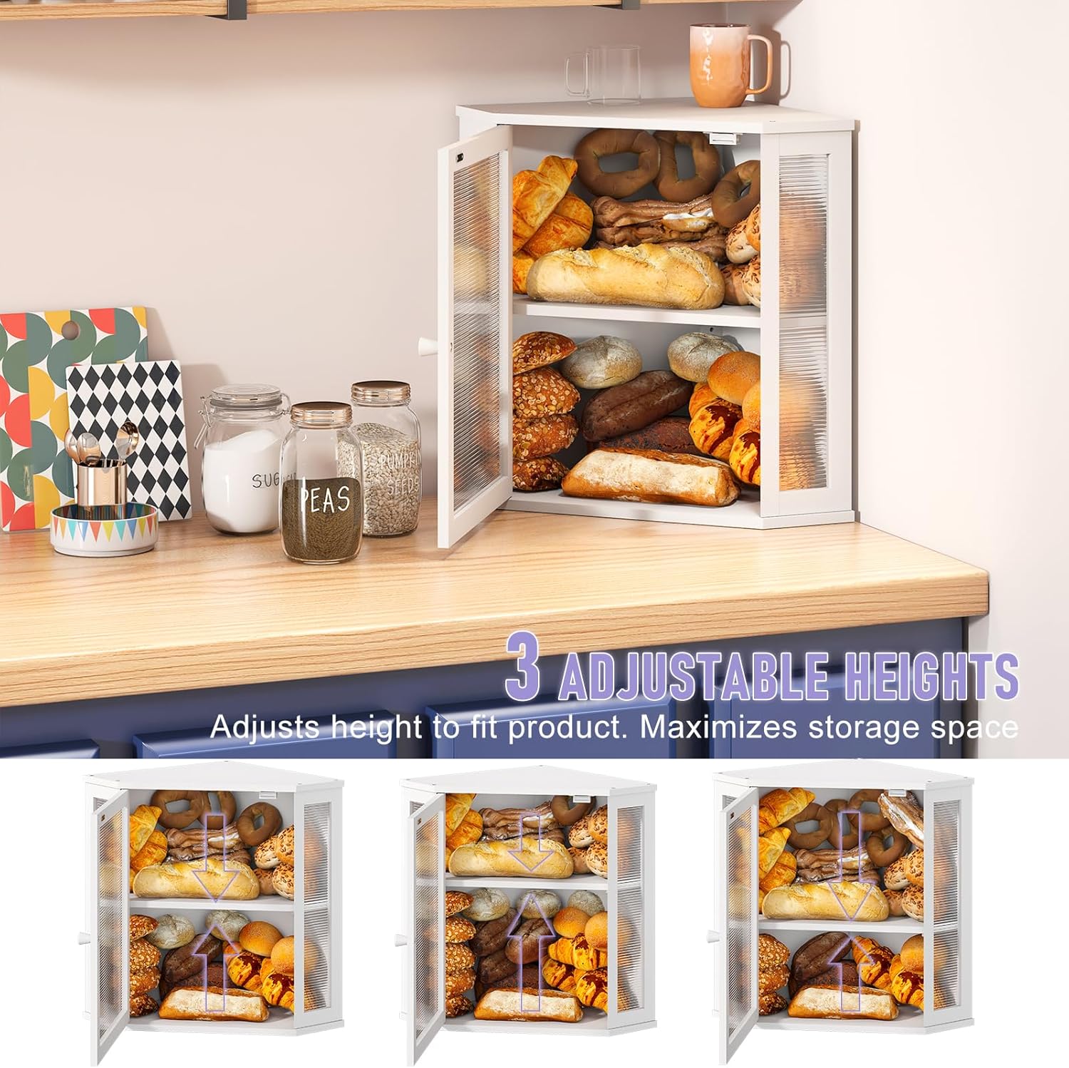 Artisan Corner Bread Bin | Space-Saving Farmhouse Storage 🍞✨