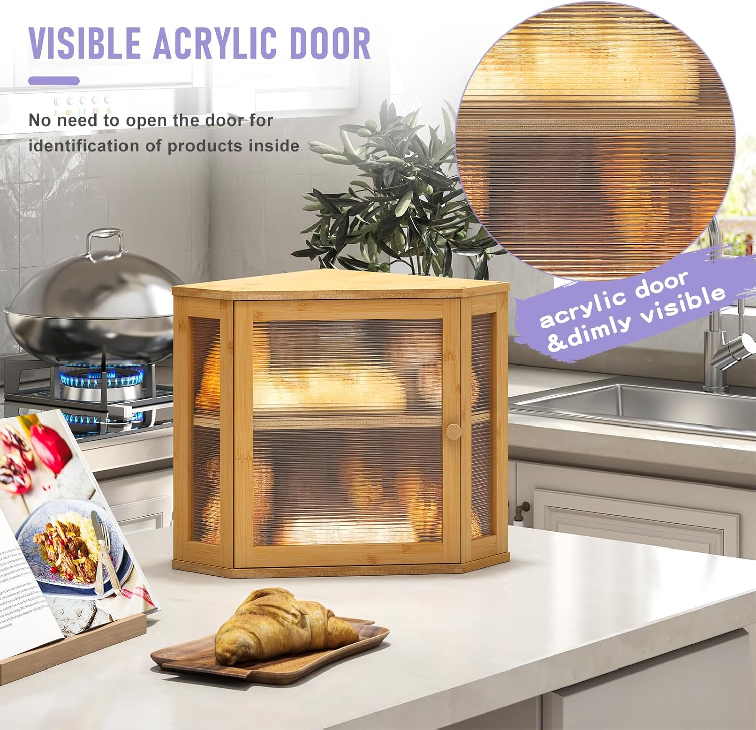 Artisan Corner Bread Bin | Space-Saving Farmhouse Storage 🍞✨