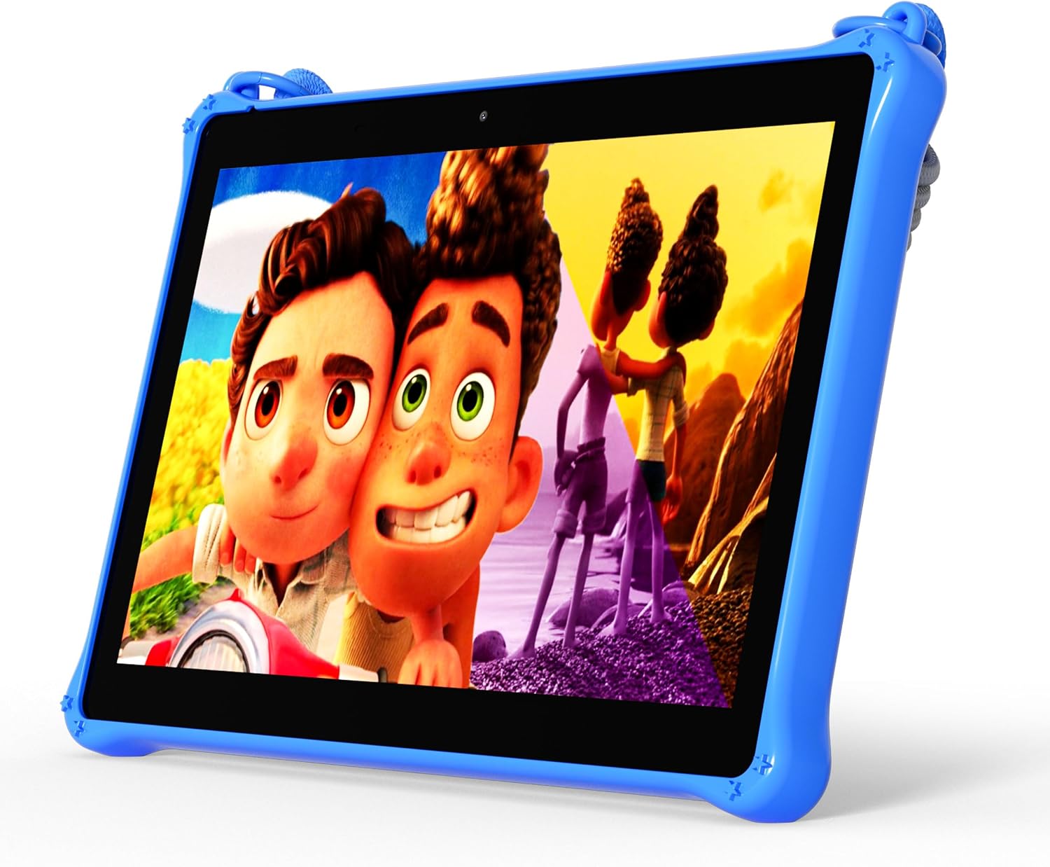 PRITOM 10 inch Kids Tablets Android, 64GB, Tablet with Lanyard, Parental Control, HD IPS Display, WiFi, Dual Camera, Toddler Tablet for Kids, Pink