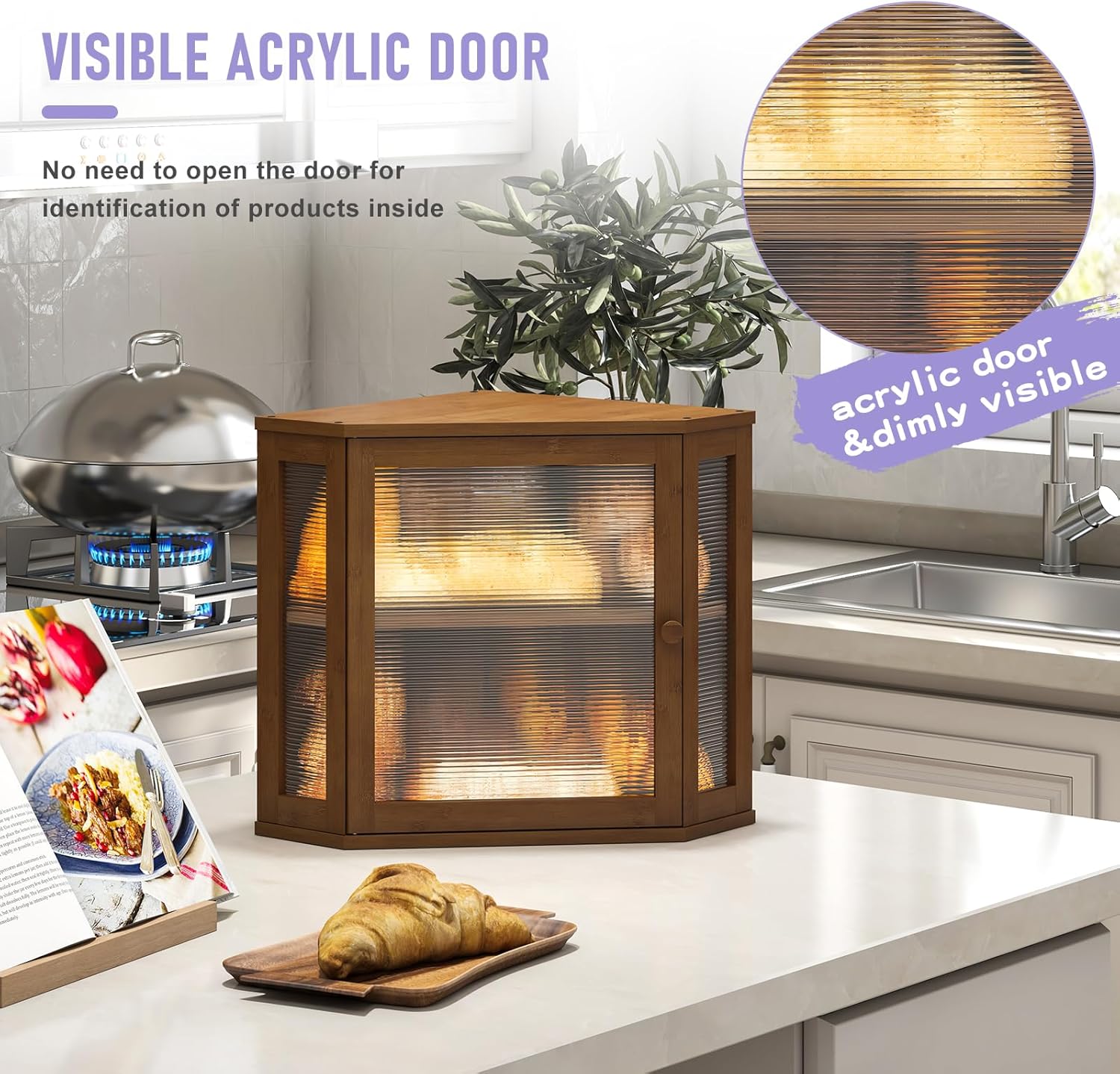 Artisan Corner Bread Bin | Space-Saving Farmhouse Storage 🍞✨