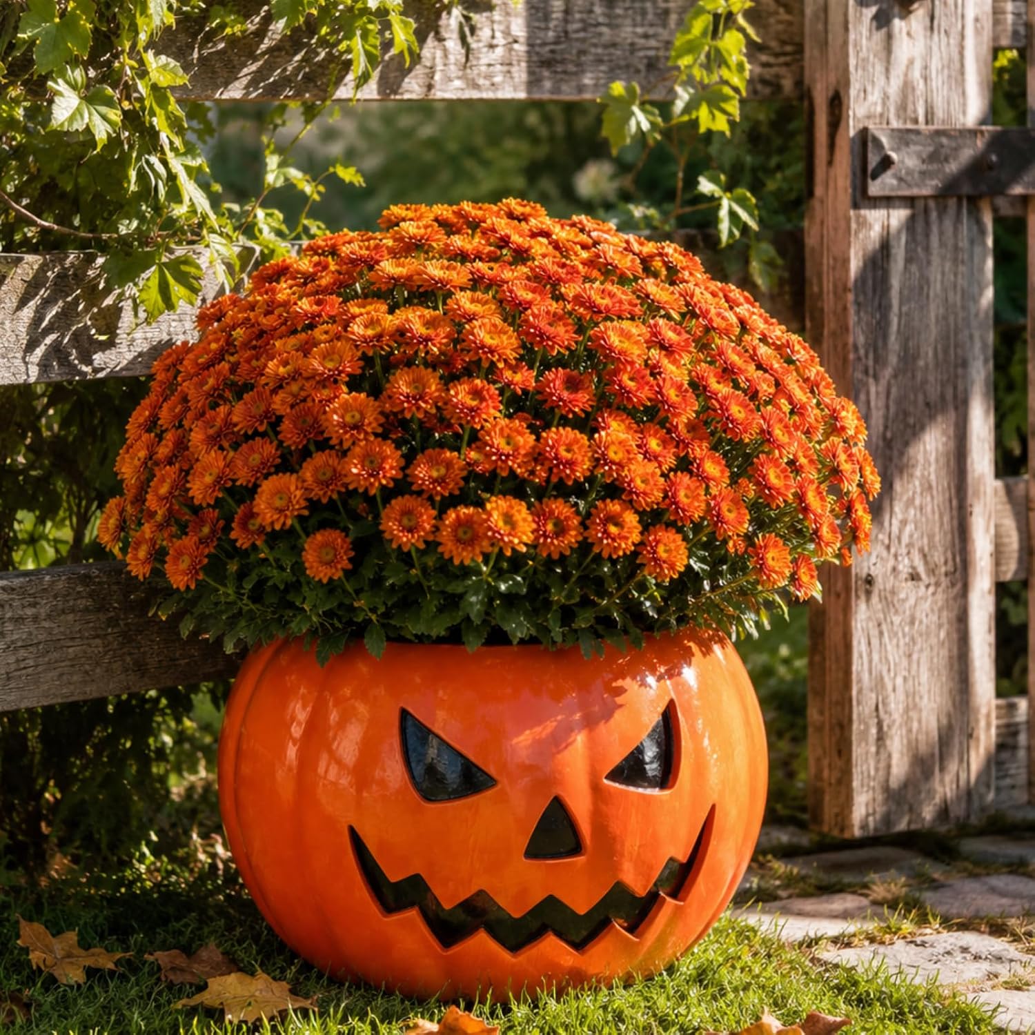 Halloween Pumpkin Planter Resin Large Jack O Pumpkin Resin Flower Pot
