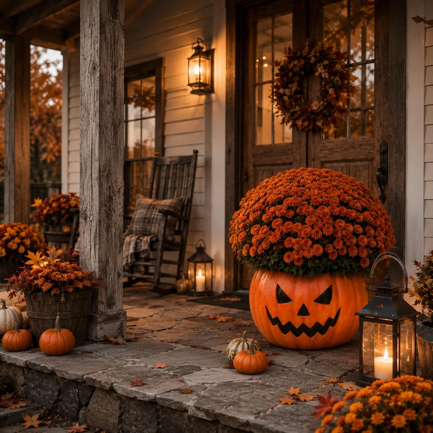 Halloween Pumpkin Planter Resin Large Jack O Pumpkin Resin Flower Pot