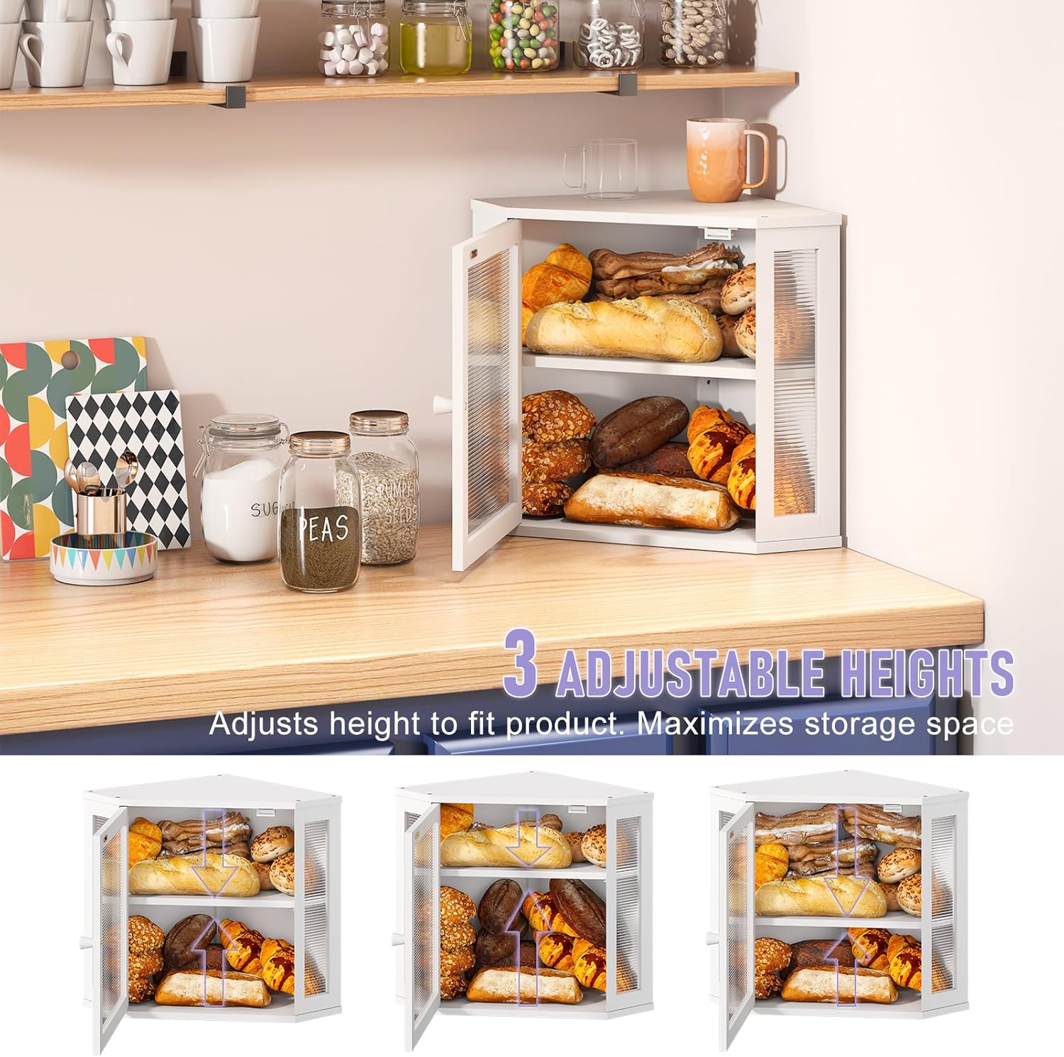 Artisan Corner Bread Bin | Space-Saving Farmhouse Storage 🍞✨