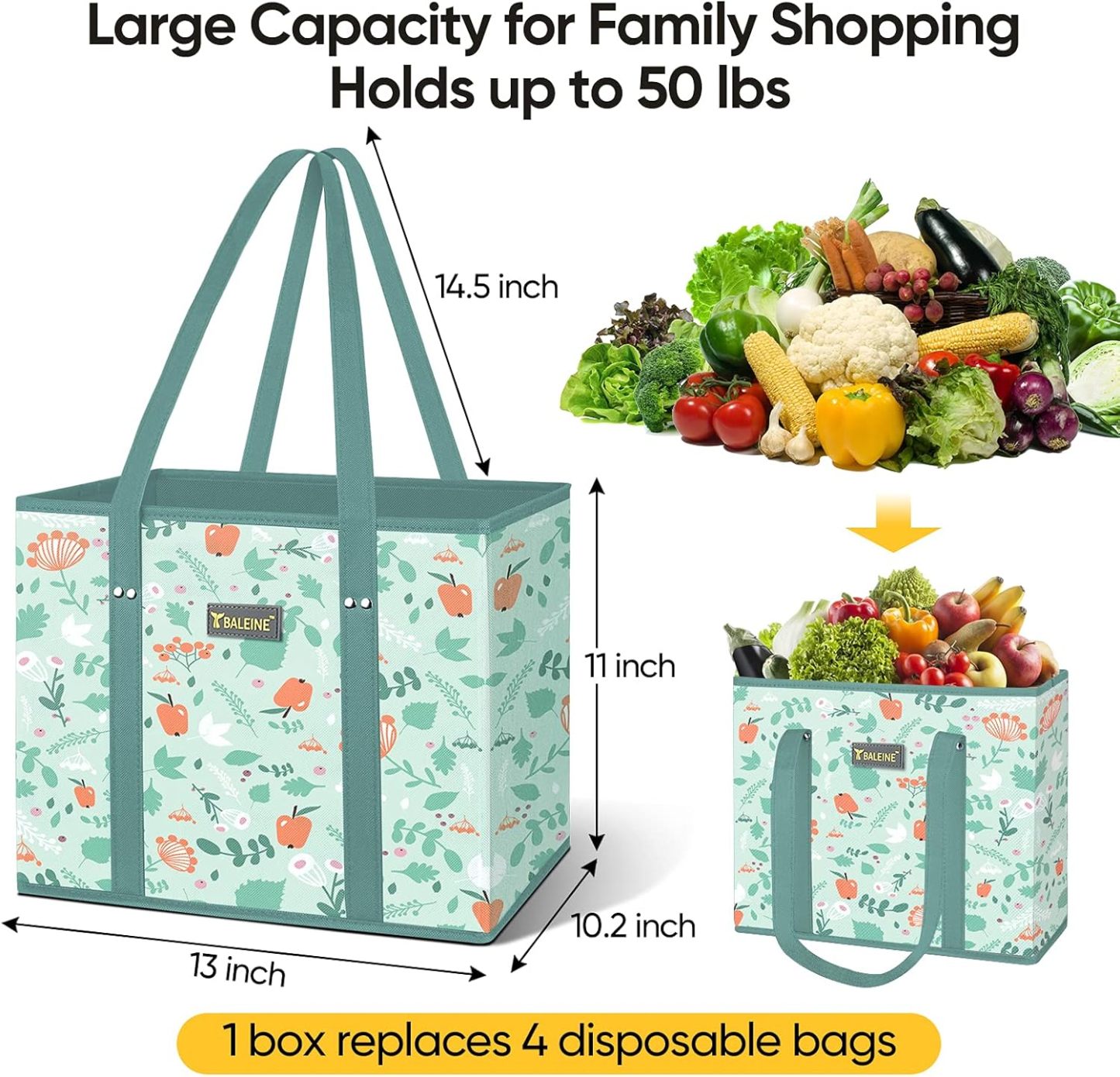 🎉Huryy up only today-3Pk Reusable Grocery Bags