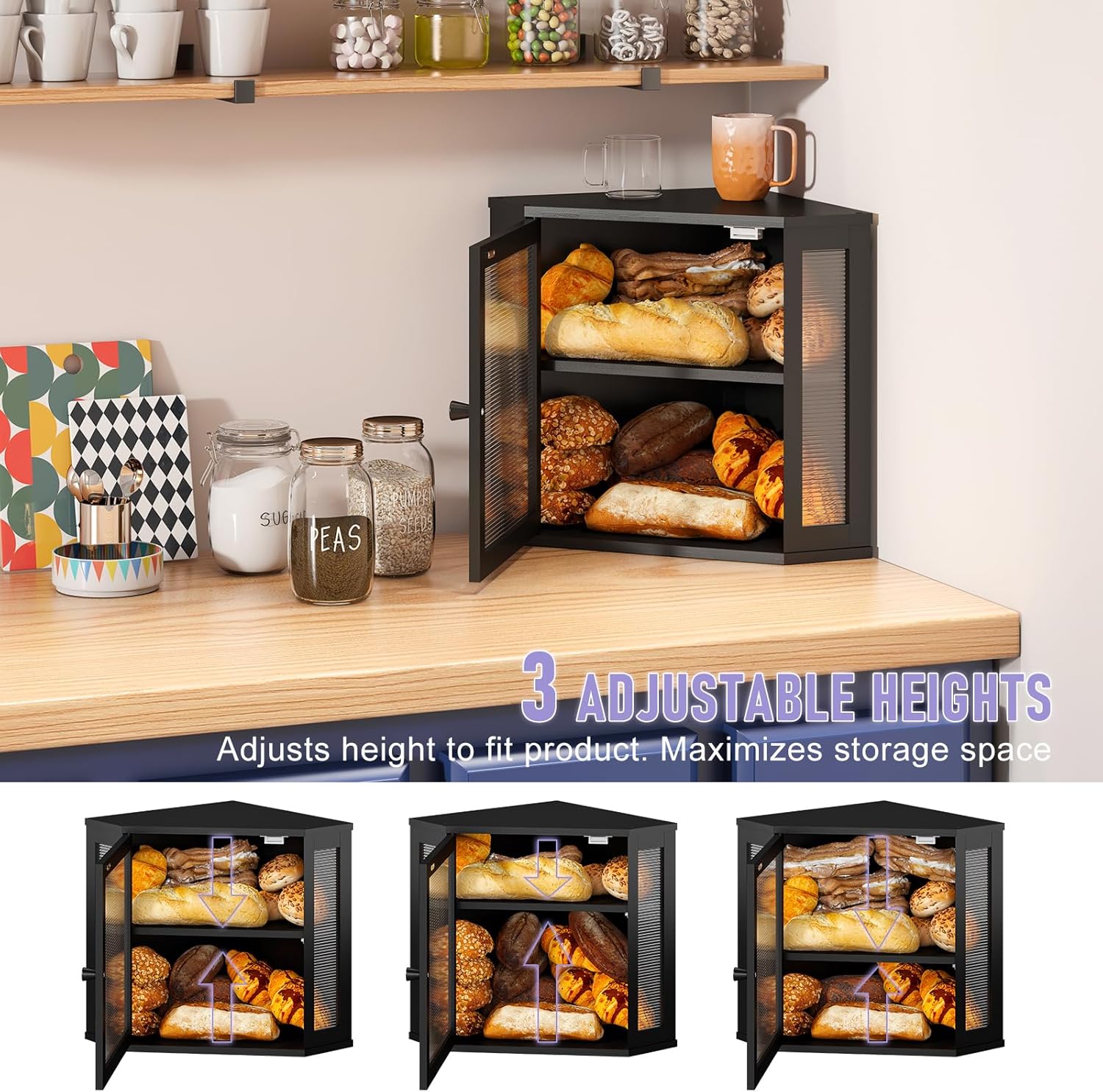 Artisan Corner Bread Bin | Space-Saving Farmhouse Storage 🍞✨