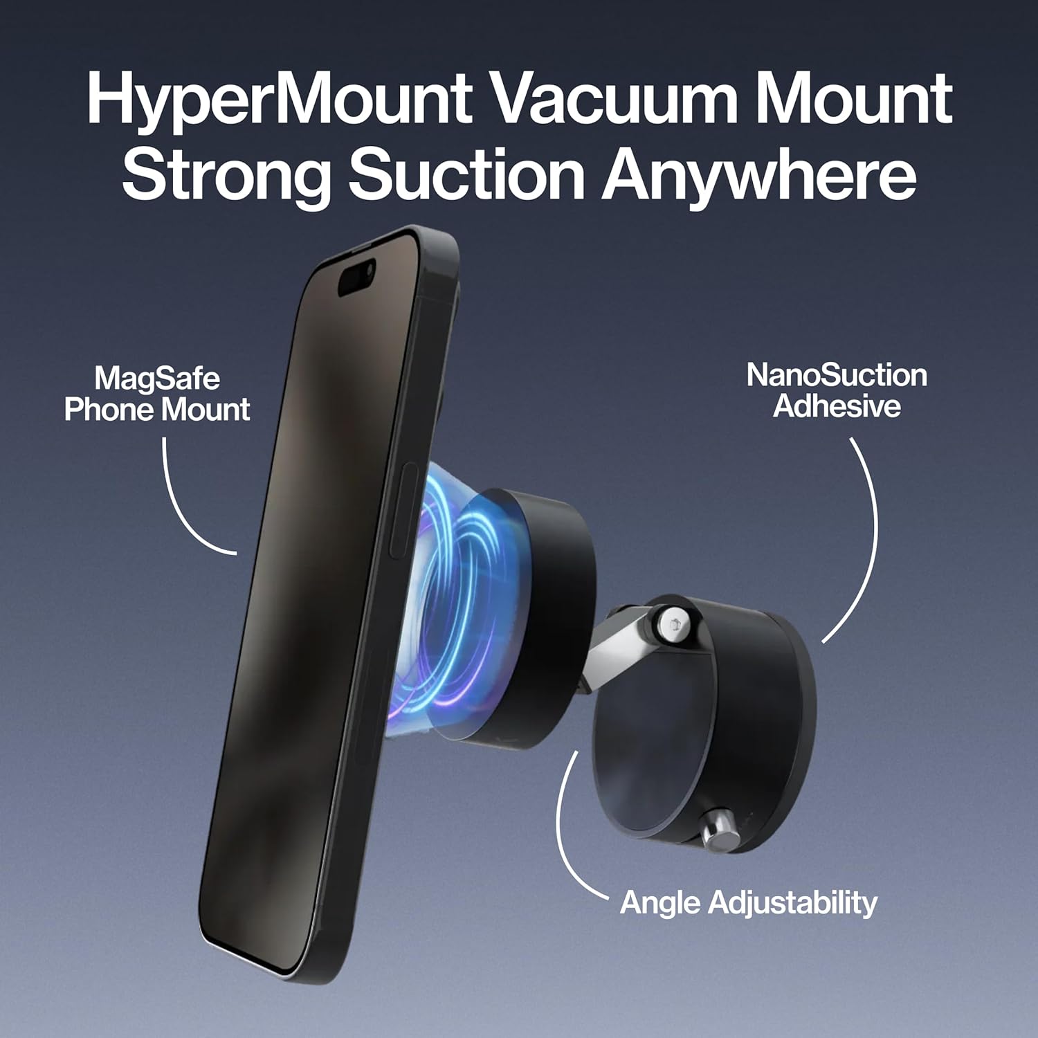360° Universal Magnetic Phone Holder | Vacuum-Seal Tech for Car & Home 📱🛡️